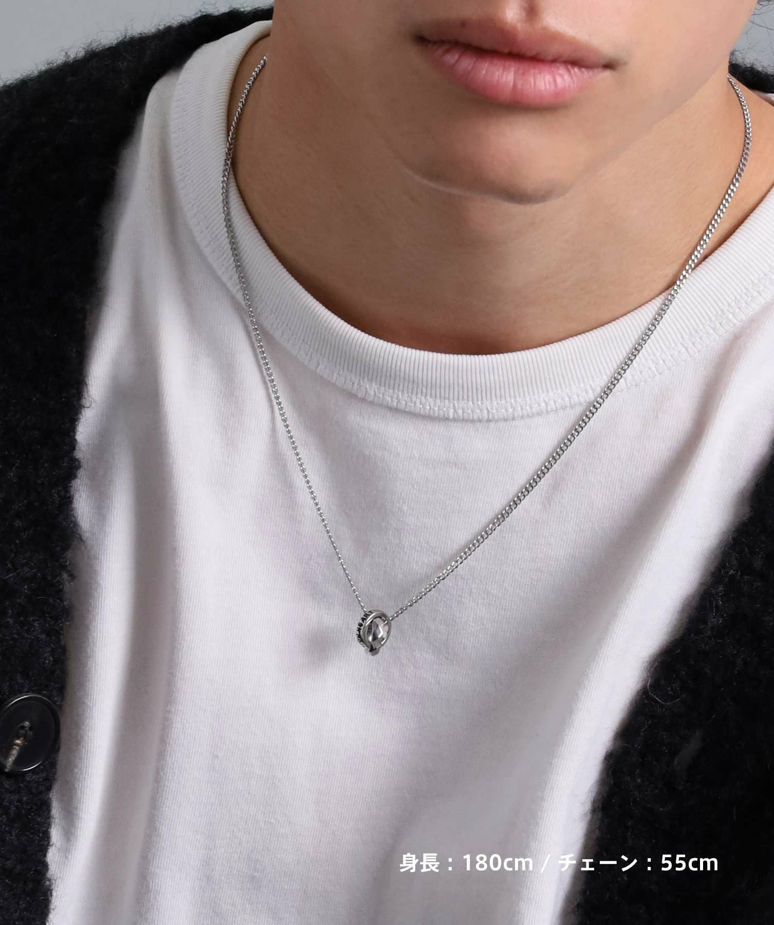 限定展開】“THE EDGE”シグネチャーカッティングダブルリングネックレス