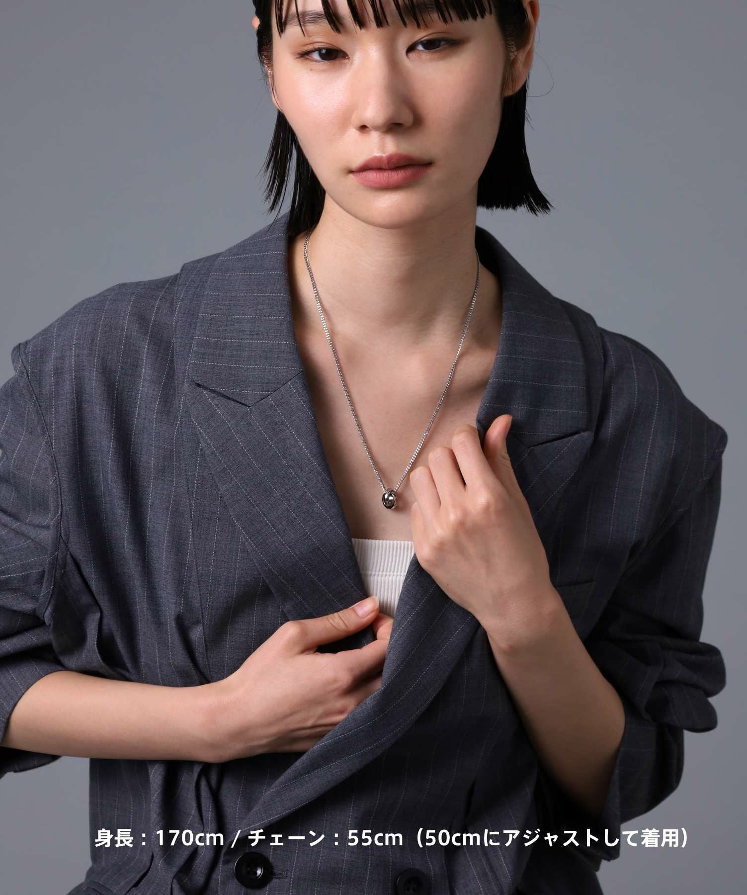 限定展開】“THE EDGE”シグネチャーカッティングダブルリングネックレス