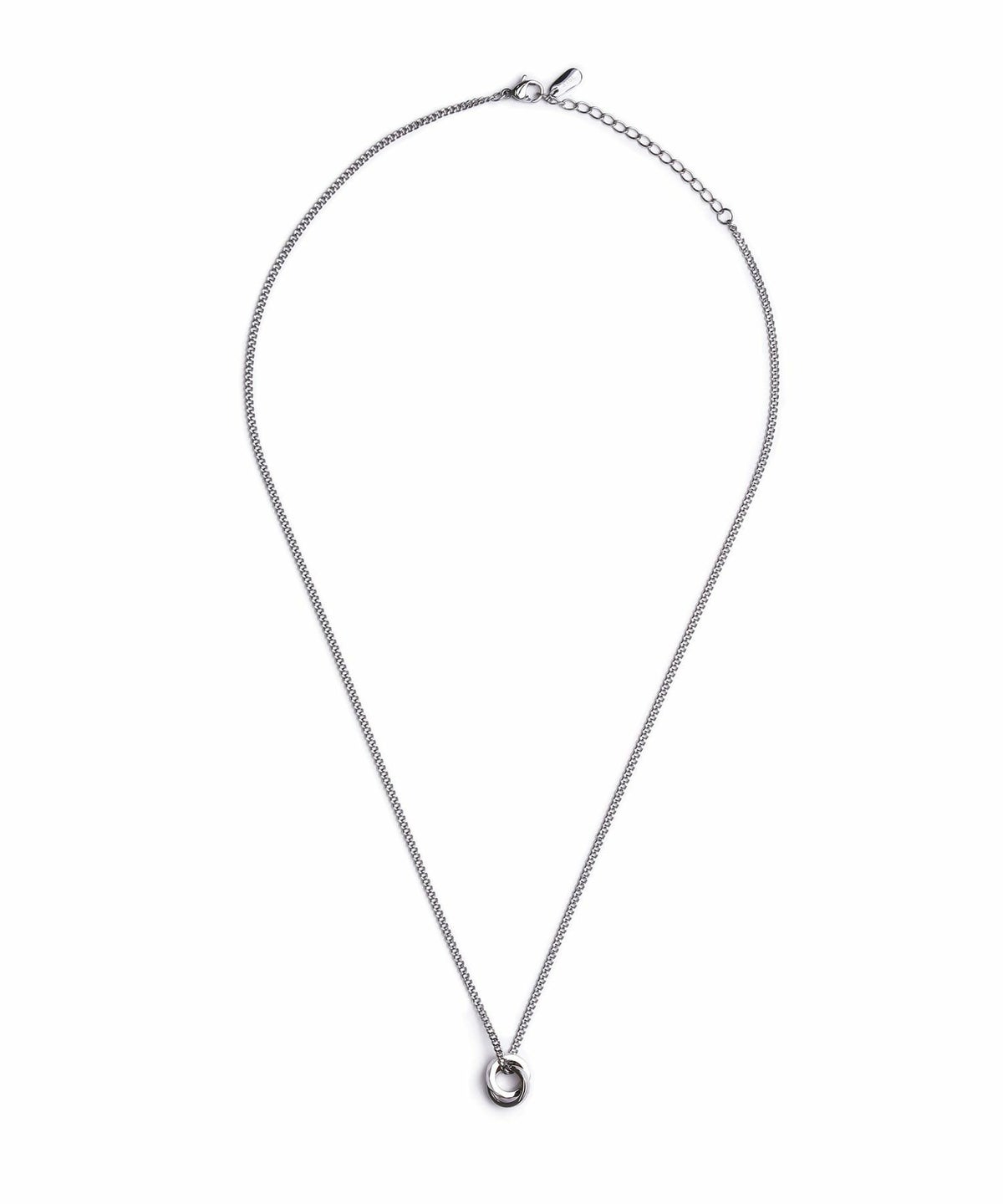 【限定展開】“THE EDGE”シグネチャーカッティングダブルリングペアネックレス/スペシャルパッケージ/サージカルステンレス（金属アレルギー対応）