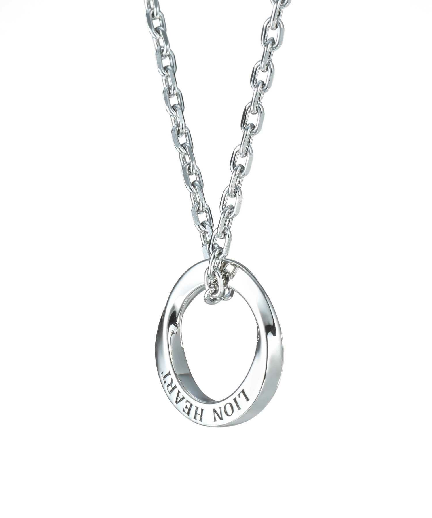 【限定展開】“LH-1”ワンツイストリングネックレス/サージカルステンレス（金属アレルギー対応）