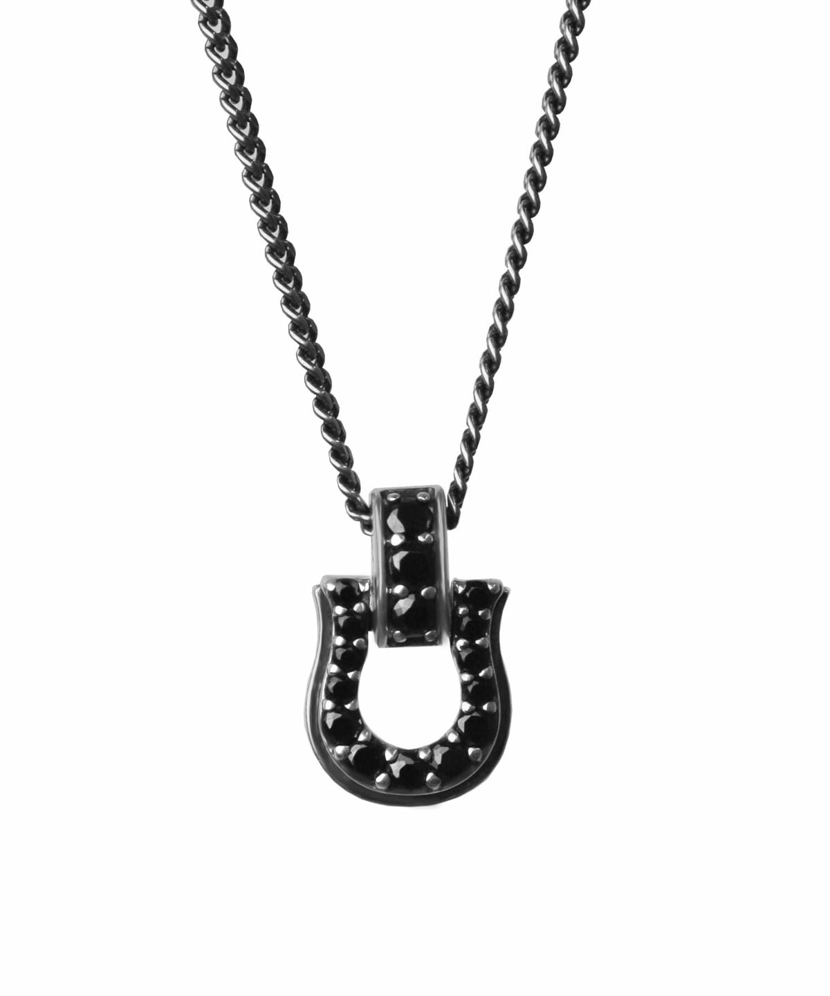 LUCK”ロイヤルホースシューネックレス/シルバー×ブラック/シルバー925 