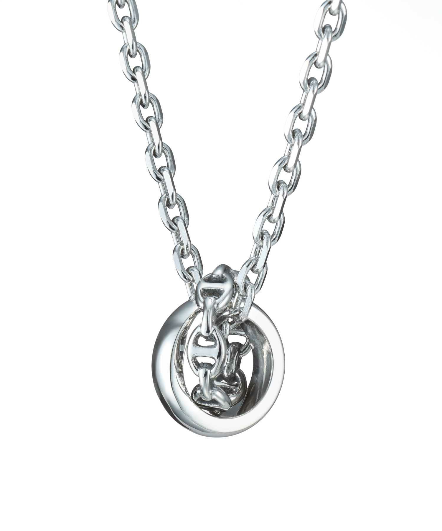 【限定展開】“LH-1”アンカーチェーンダブルリングネックレス/サージカルステンレス（金属アレルギー対応）