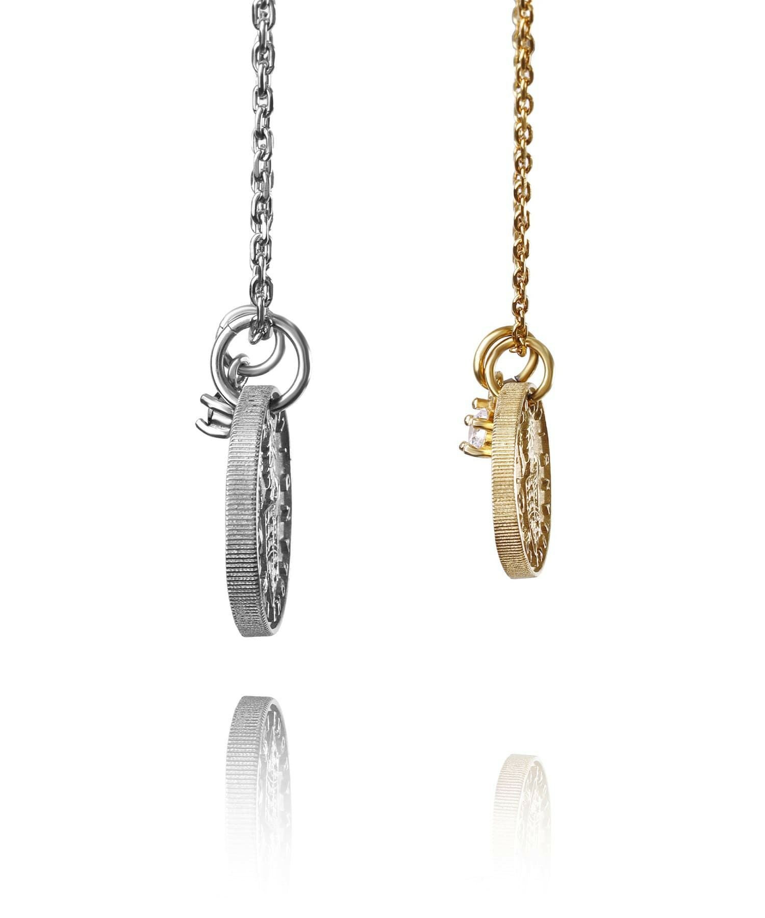 【限定展開】“LH-1”ライオンコインペアネックレス/サージカルステンレス（金属アレルギー対応）