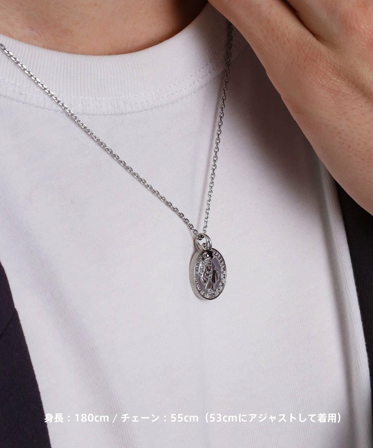 【限定展開】“LH-1”ライオンコインペアネックレス/サージカルステンレス（金属アレルギー対応）