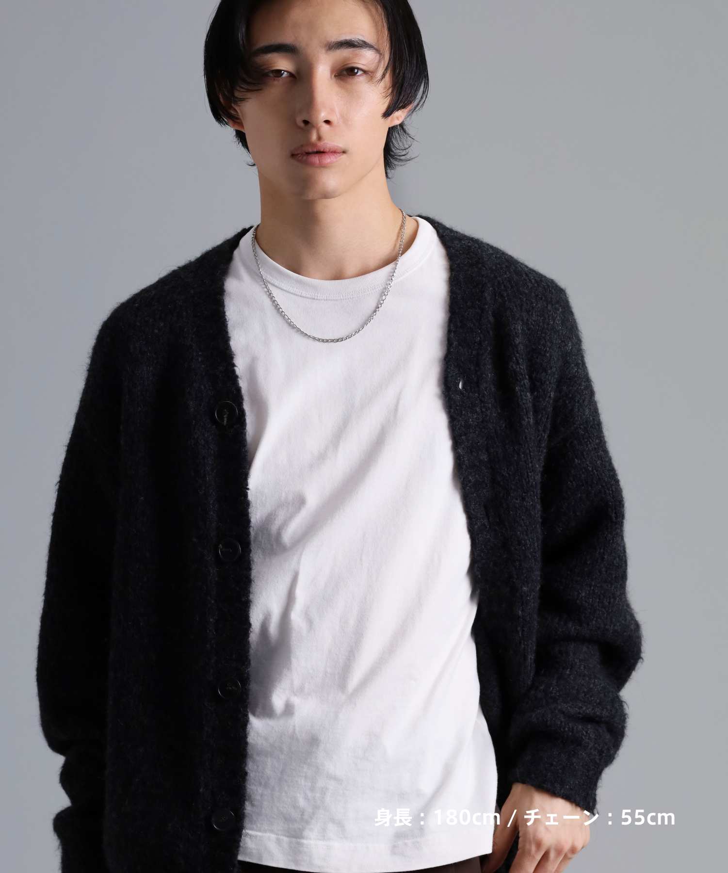 【限定展開】“LH-1”コンフォートチェーンネックレス/フィガロ/サージカルステンレス（金属アレルギー対応）