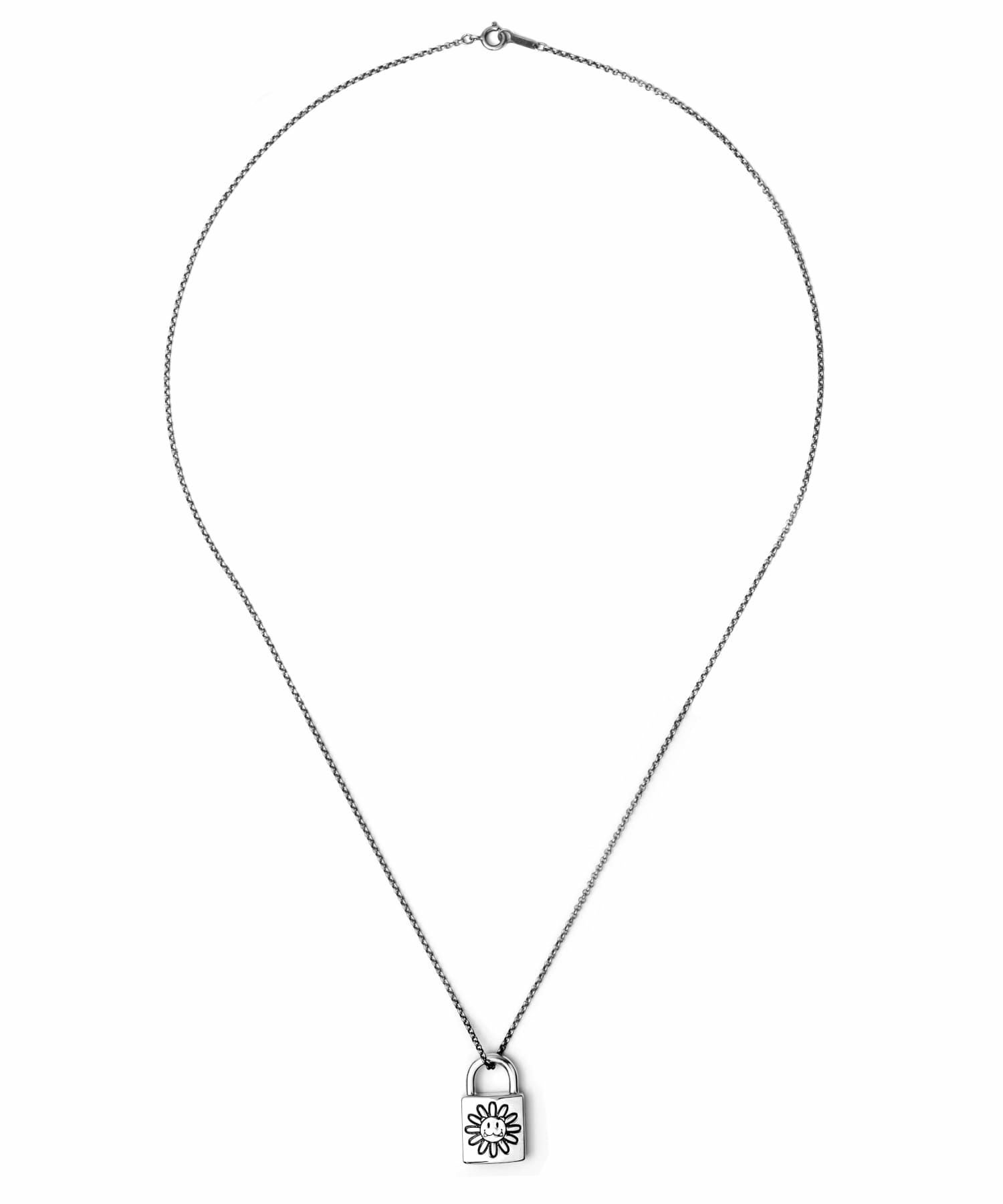  “LEO”南京錠フラワーレオネックレス/シルバー925