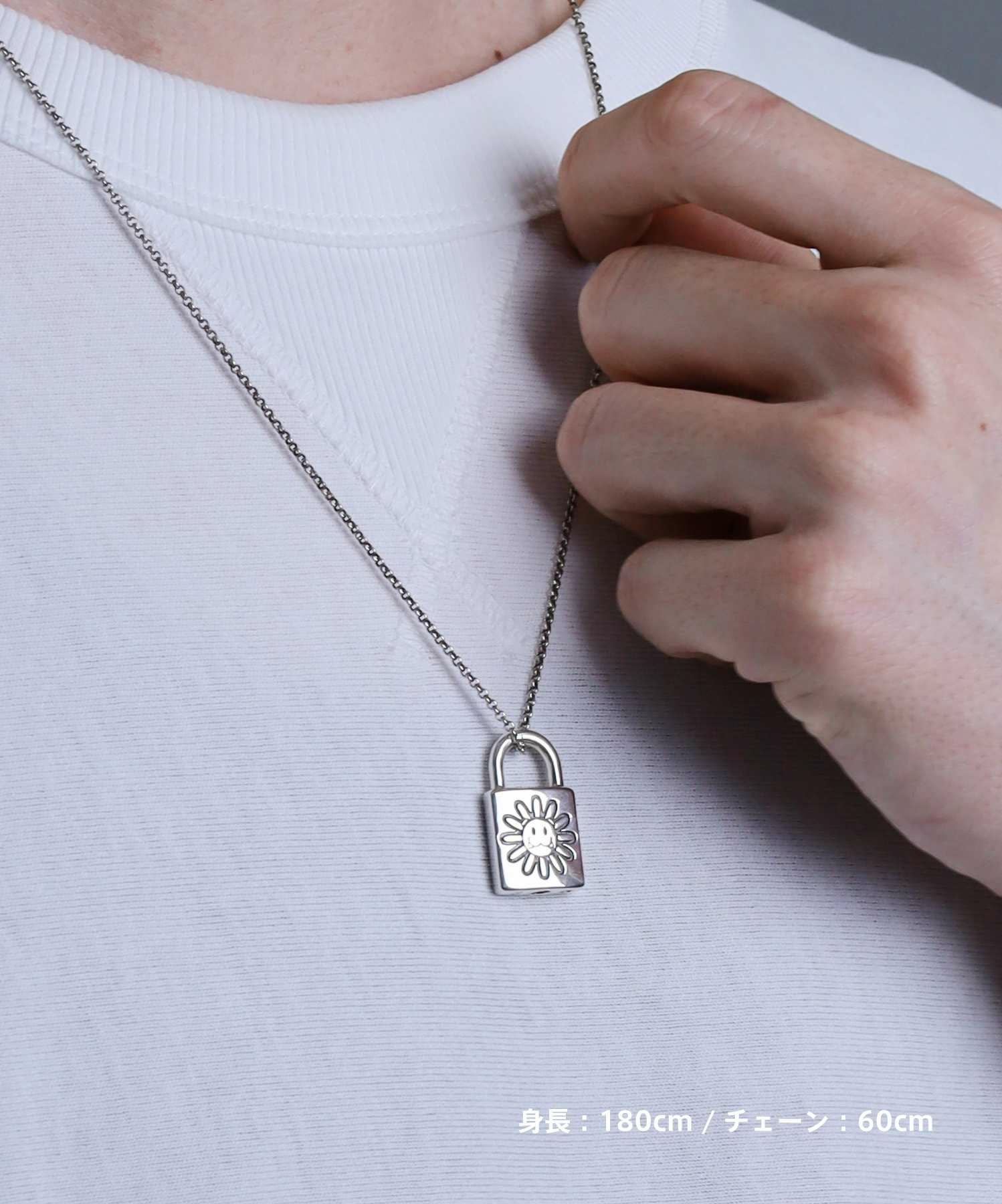 LEO”南京錠フラワーレオネックレス/シルバー925 | LION HEART STORE