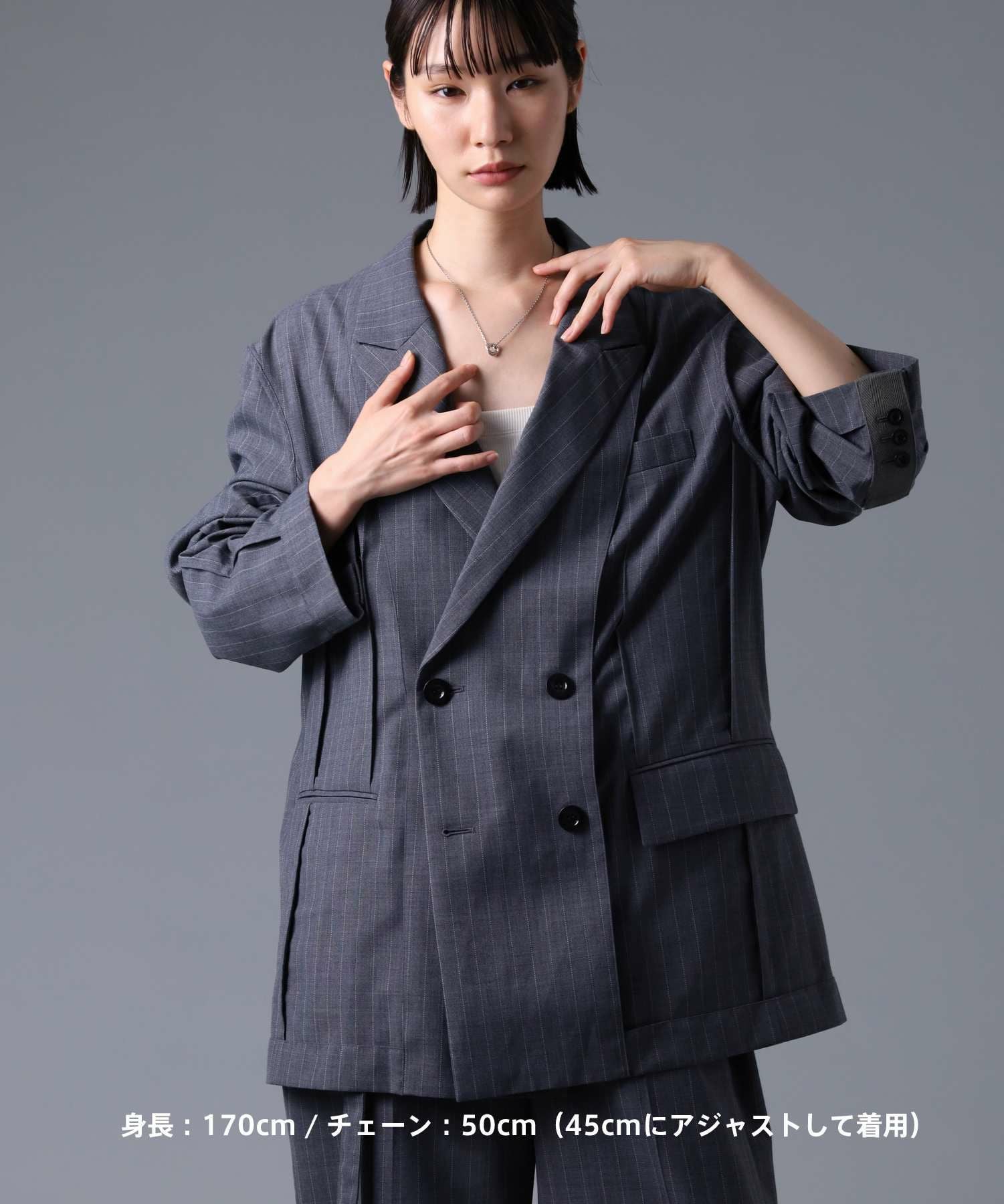 “Ivitz” eraダブルリングネックレスtypeⅡ/シルバー925