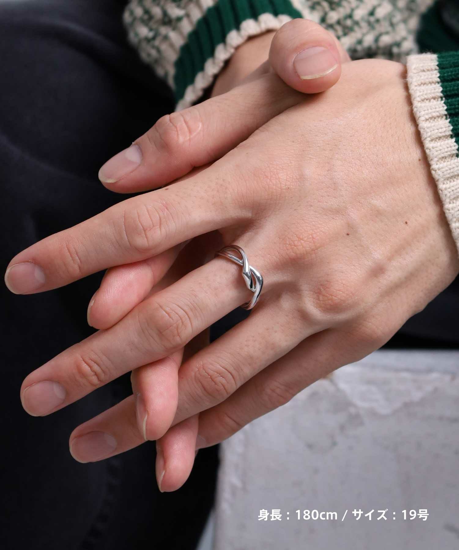 “for Gift”eraカーヴレイヤードリング/シルバー925