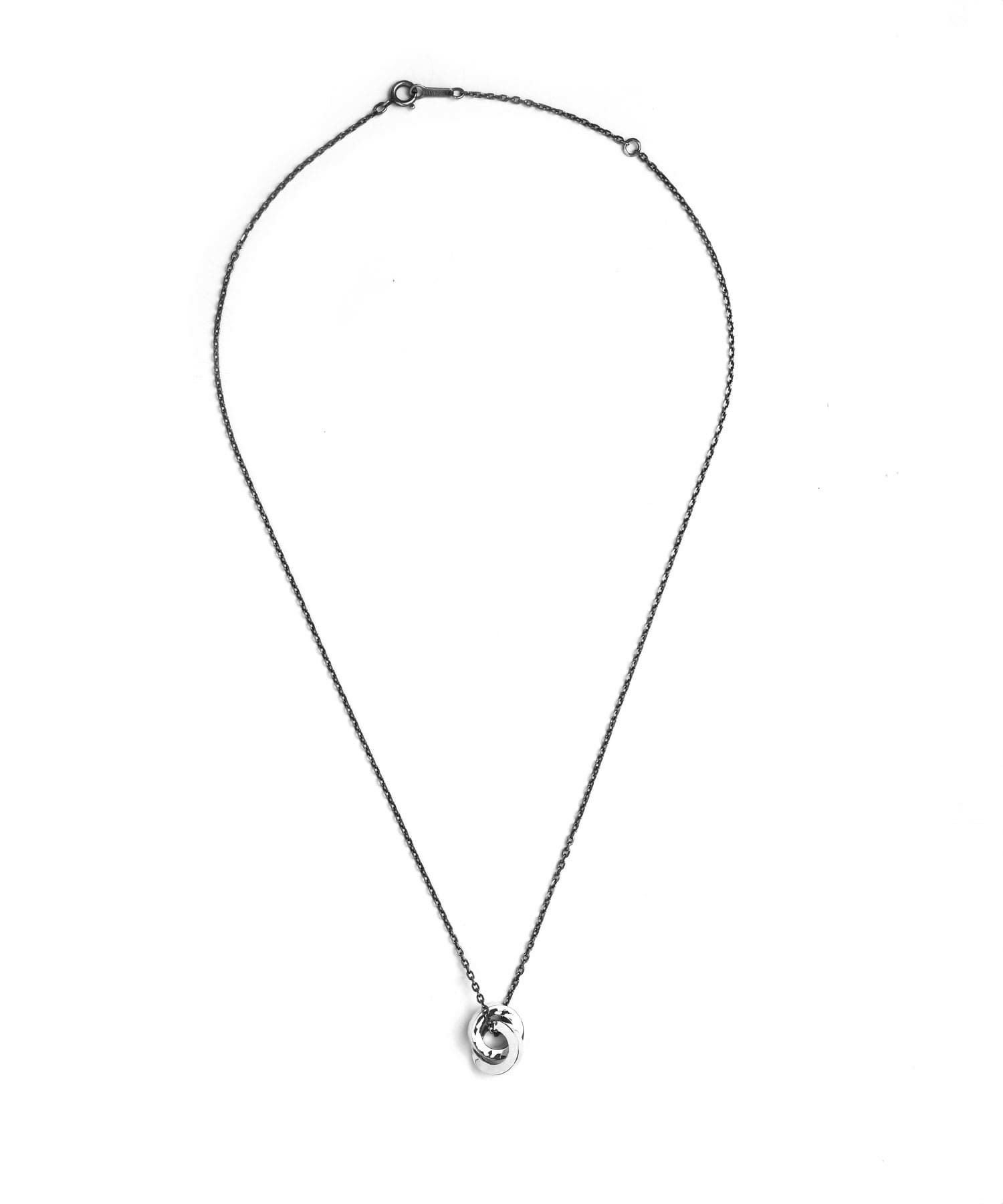 “Ivitz” eraワンツイストダブルリングネックレス/シルバー925