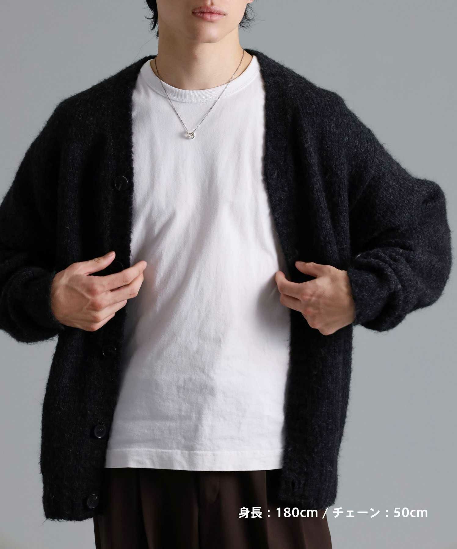 “Ivitz” eraワンツイストダブルリングネックレス/シルバー925