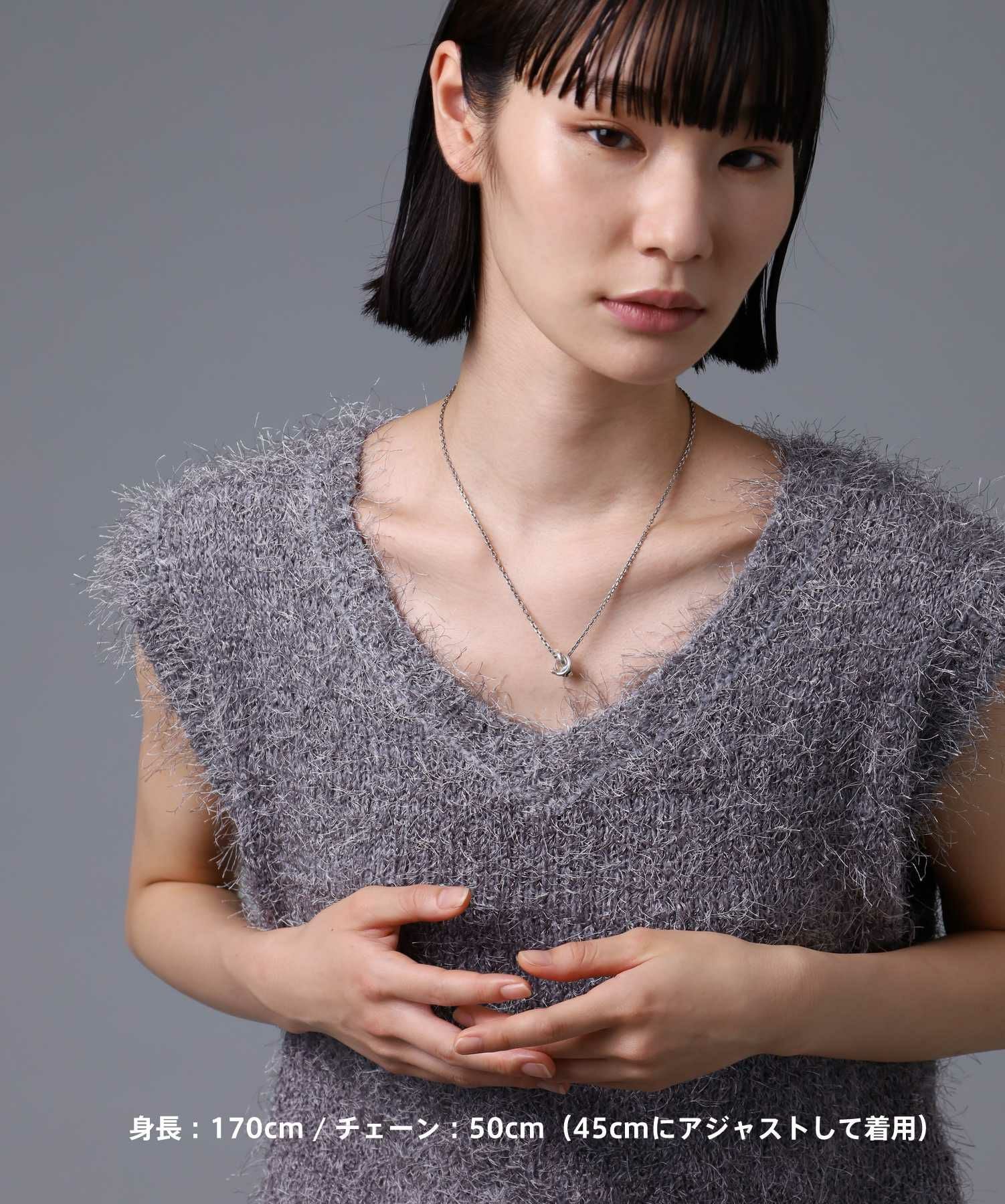 “HOWL”クロウダブルリングネックレス/シルバー925