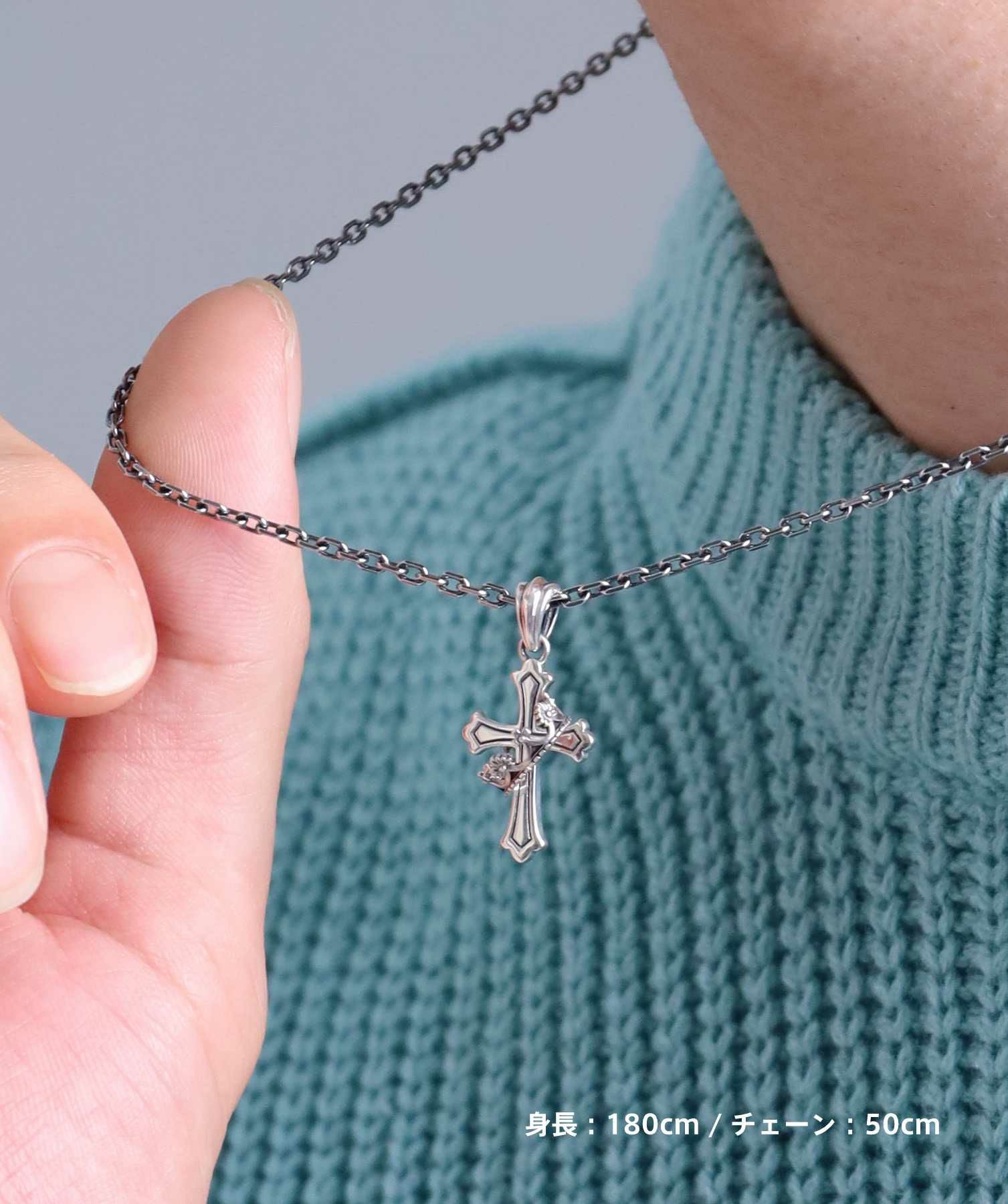 HOWL”ハウリングクロスネックレス/SS SIZE/シルバー925 | LION HEART