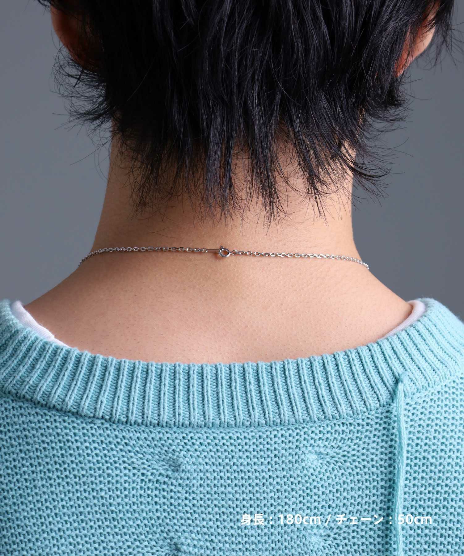 for Gift”ツイストテクスチャープレートネックレス/シルバー925 | LION