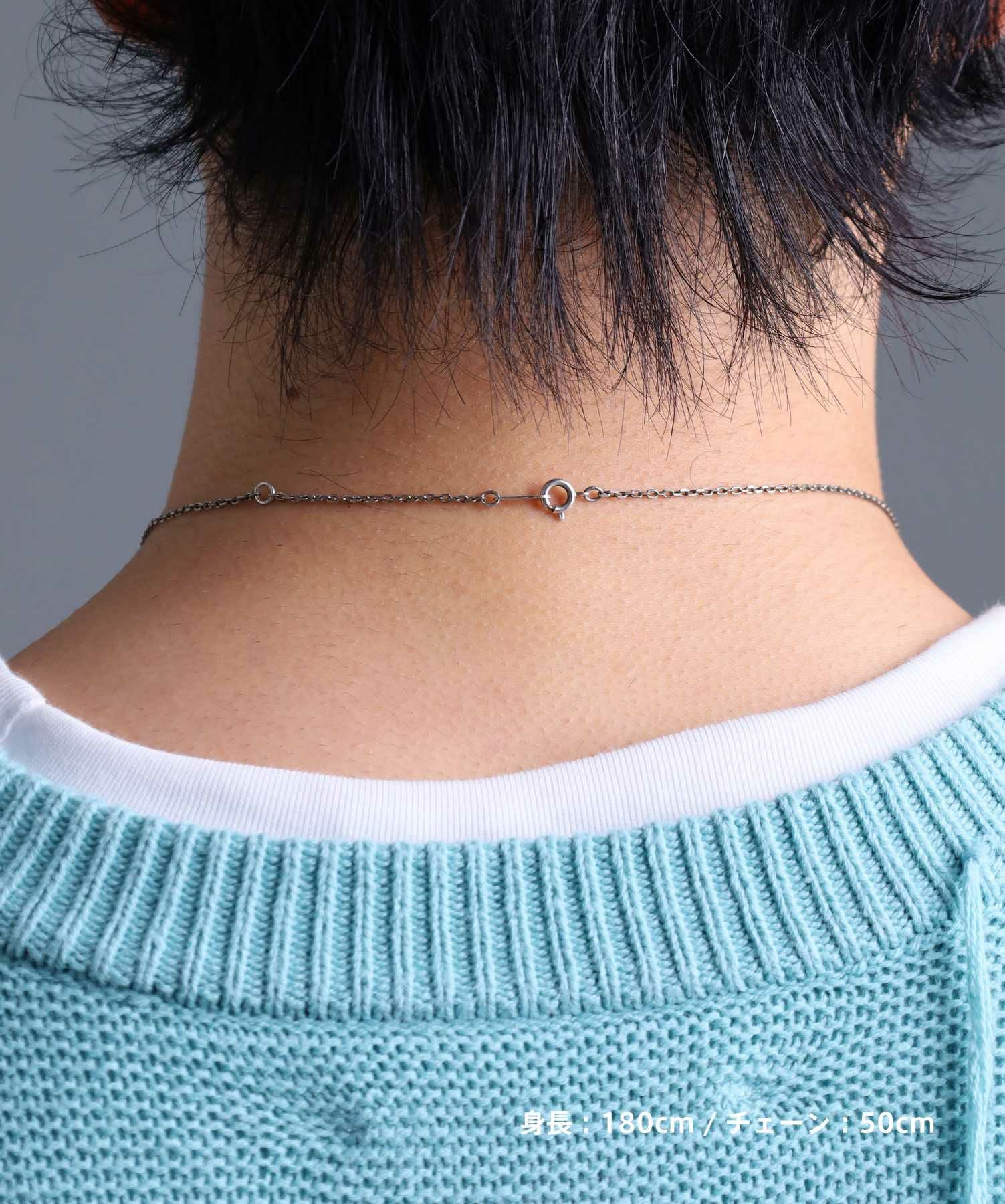 “Ivitz” eraアウトラインプレートネックレス/シルバー925