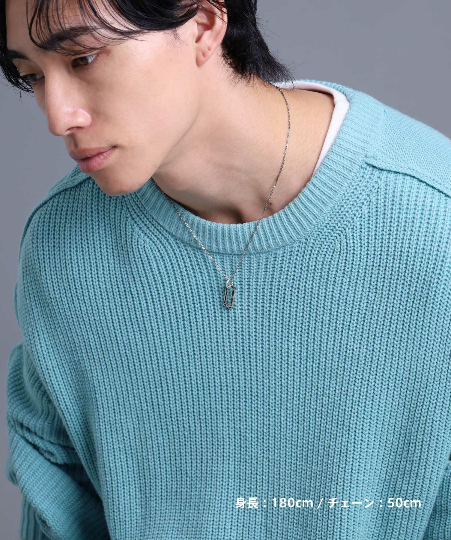 “Ivitz” eraアウトラインプレートネックレス/シルバー925