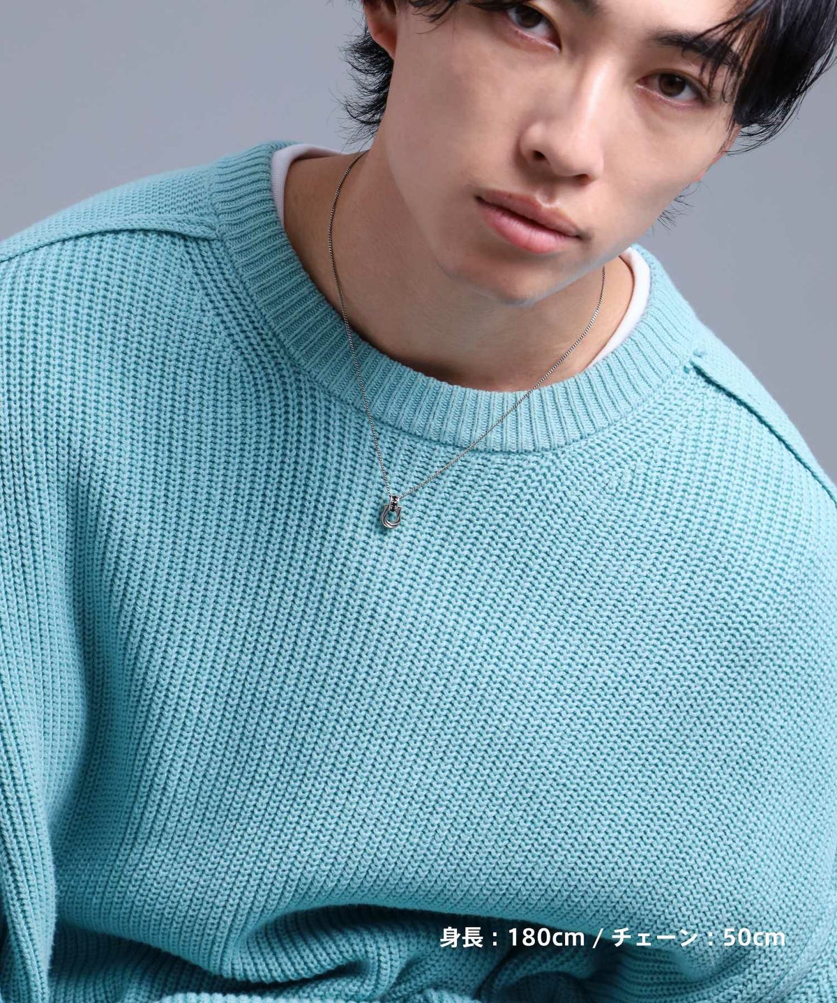 “LUCK”ツイストホースシューネックレス/シルバー925