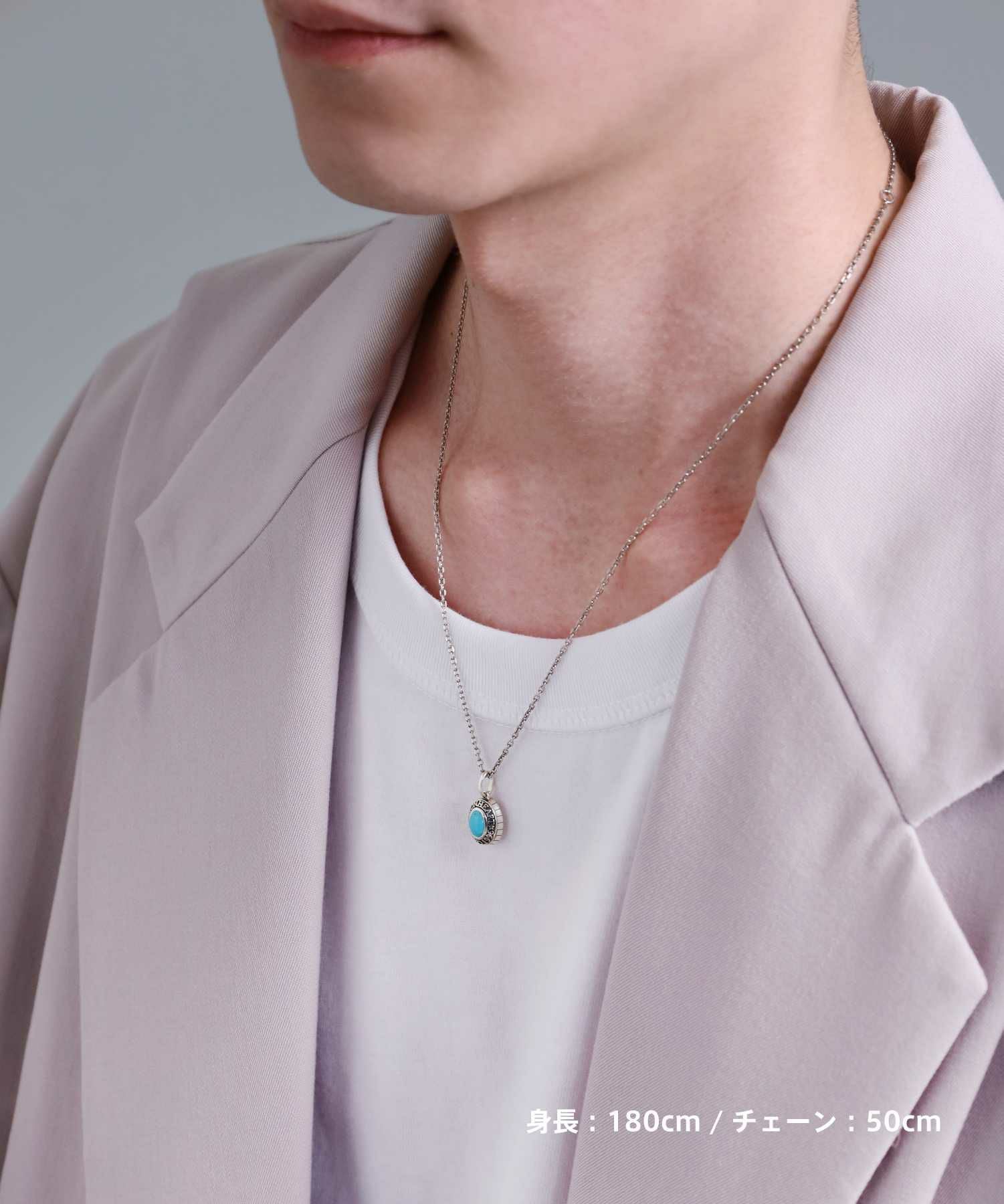 BASIC”カレッジネックレス/ターコイズ/シルバー925 | LION HEART STORE