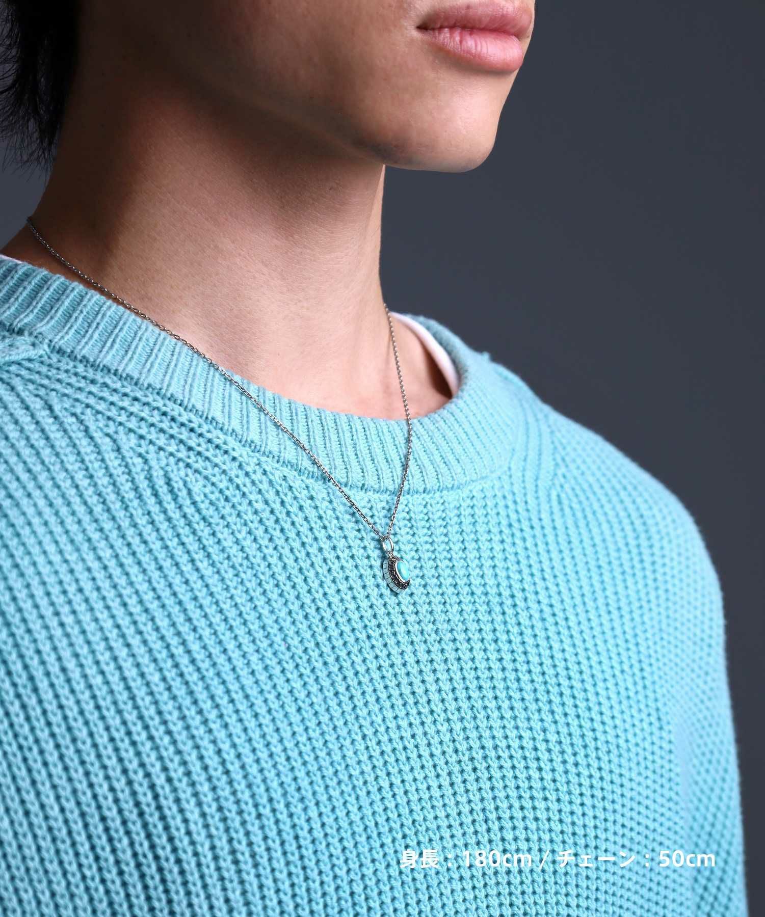 BASIC”カレッジネックレス/ターコイズ/シルバー925 | LION HEART STORE