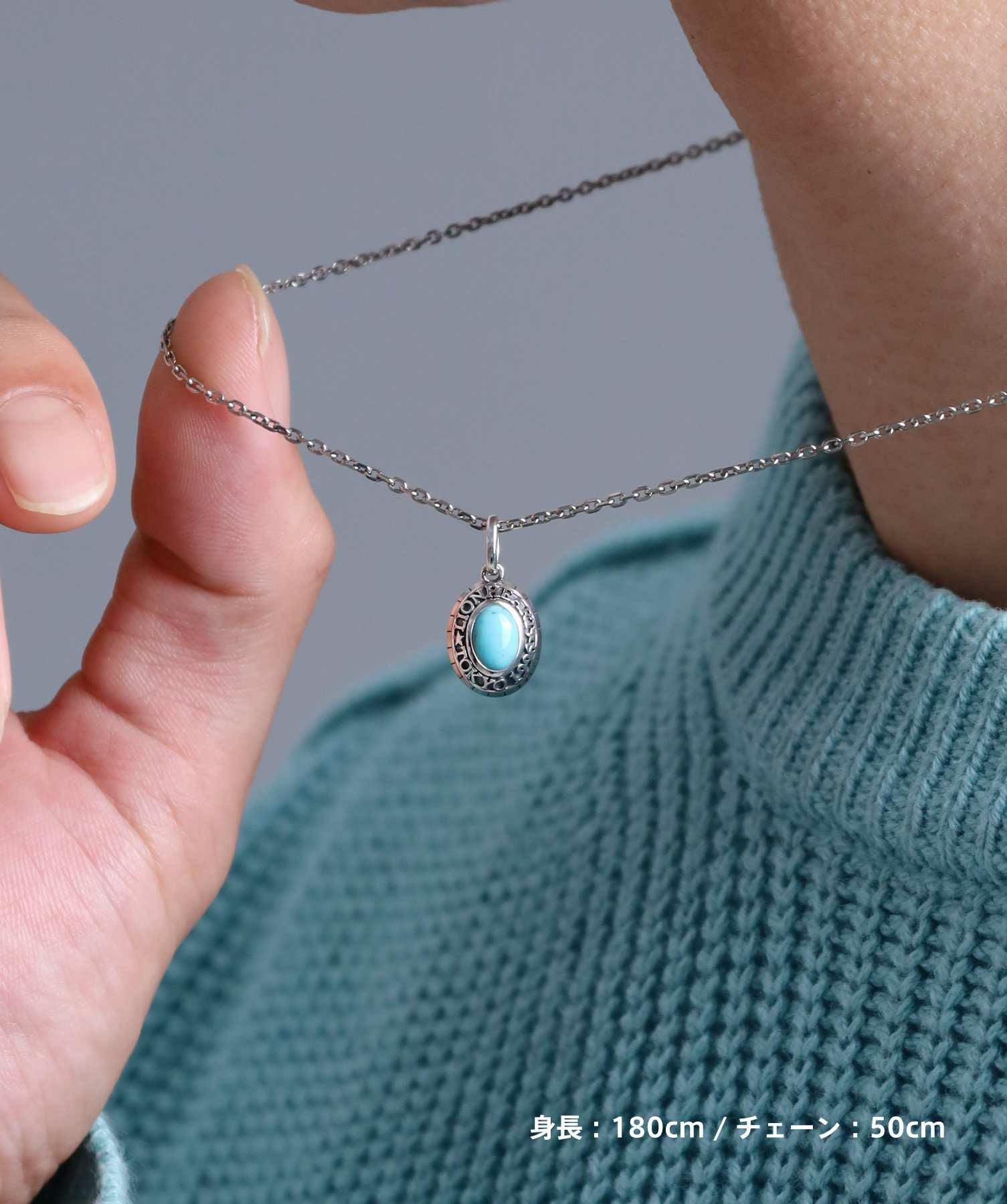 BASIC”カレッジネックレス/ターコイズ/シルバー925 | LION HEART STORE