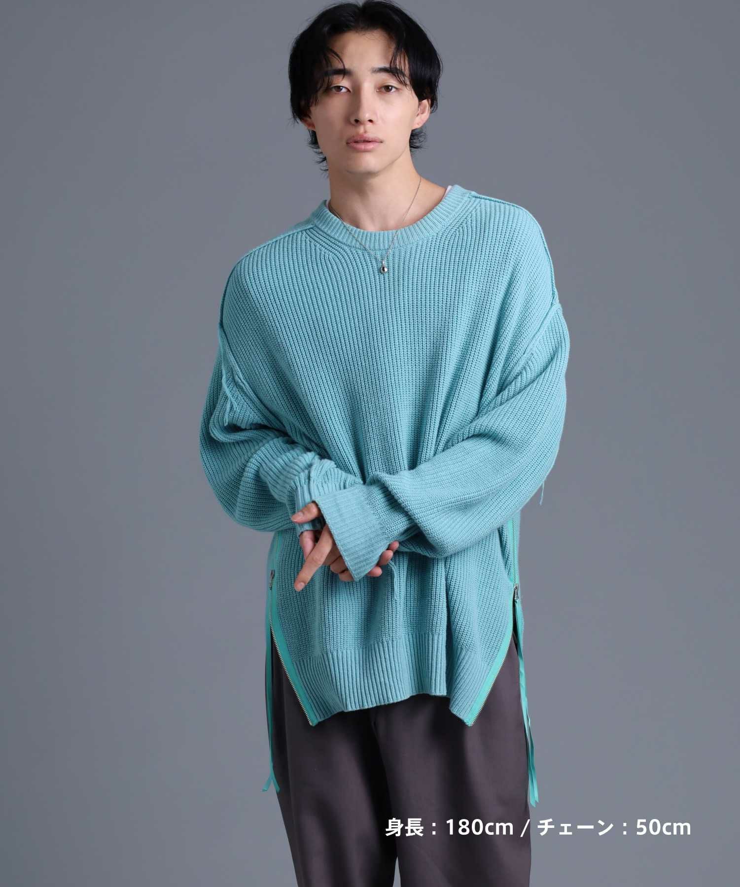 “BASIC”カレッジネックレス/ブラックジルコニア/シルバー925