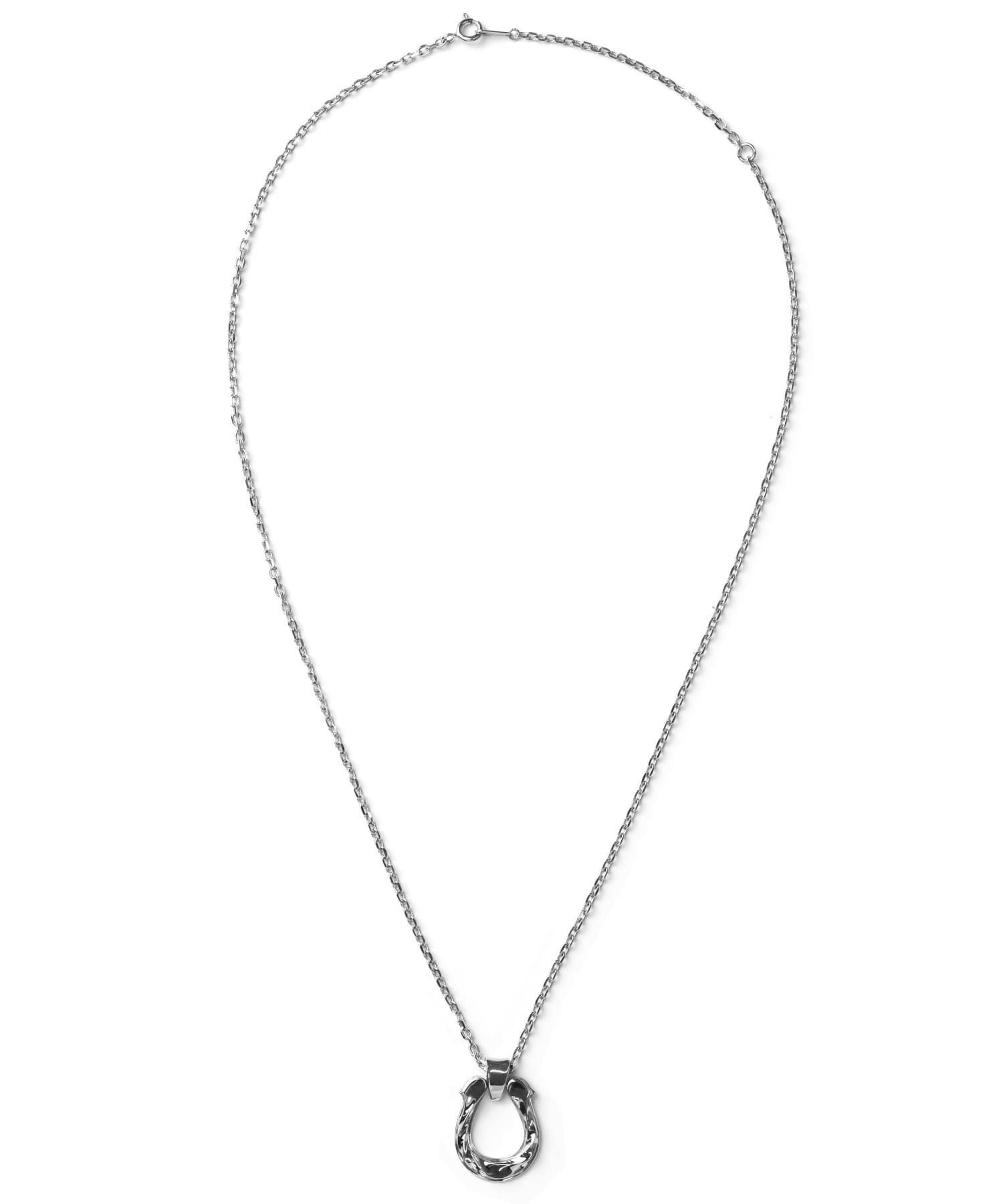 “for Gift”ツイストテクスチャーホースシューネックレス/シルバー925