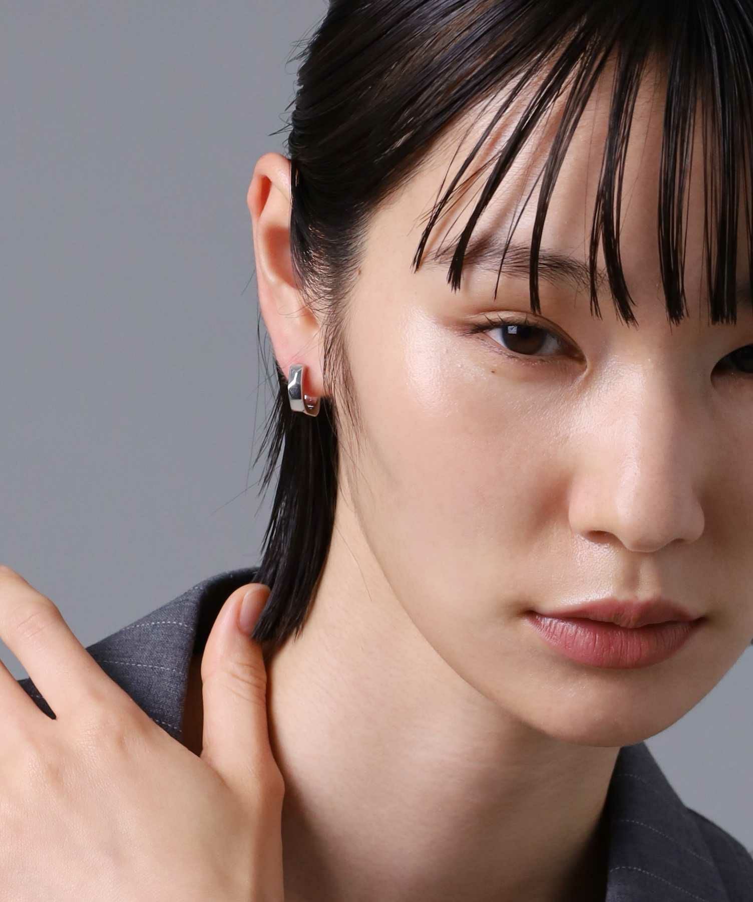 “for Gift”クラッチピアス/フラグメント/シルバー925