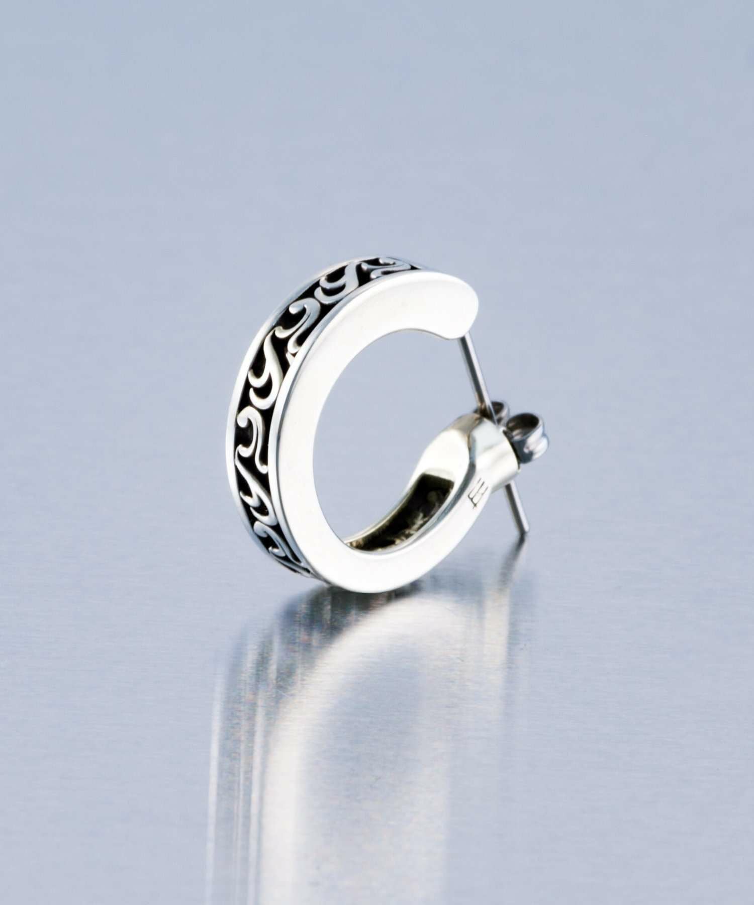 for Gift”クロッシングピアス/シティポップ“TYPE J”/シルバー925