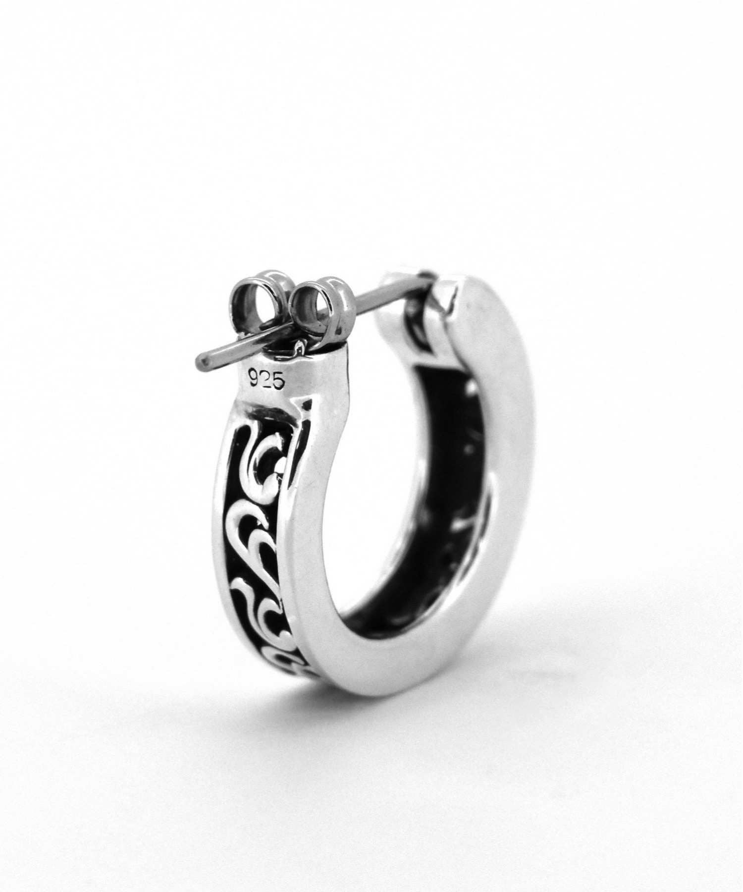 for Gift”クロッシングピアス/シティポップ“TYPE J”/シルバー925
