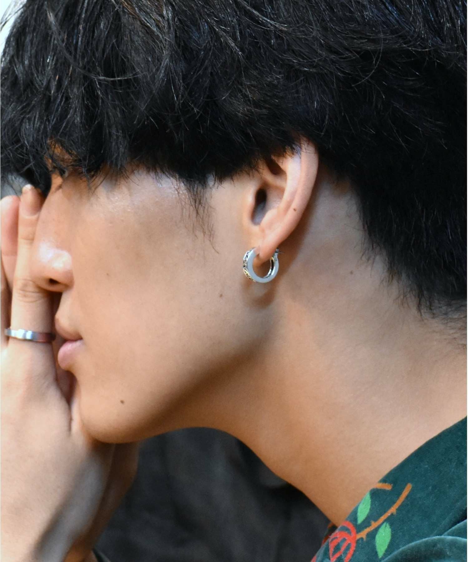 “for Gift”クロッシングピアス/シティポップ“TYPE J”/シルバー925