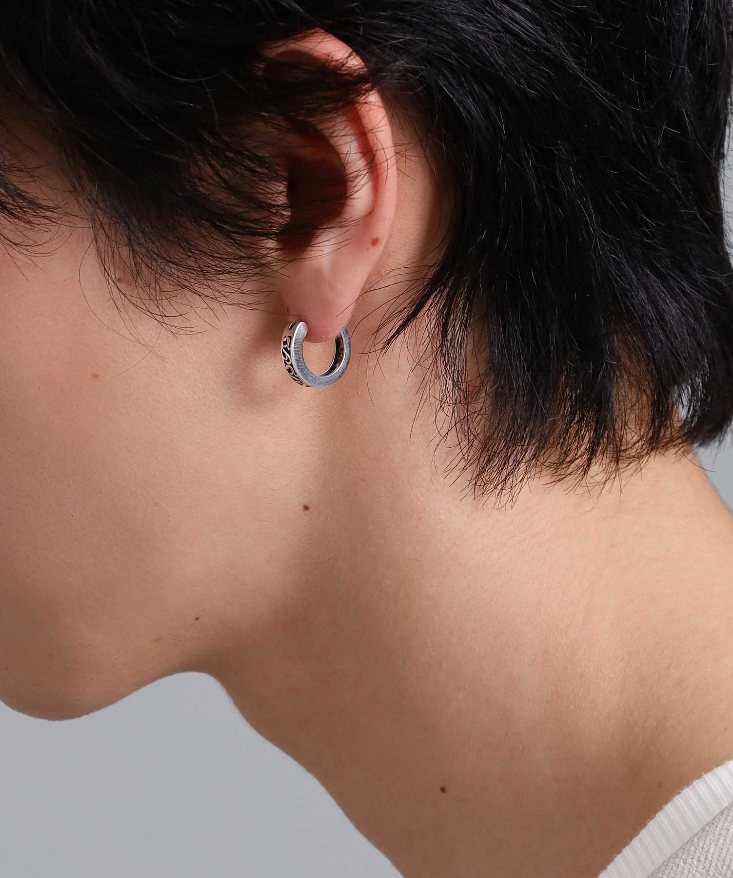“for Gift”クロッシングピアス/シティポップ“TYPE J”/シルバー925