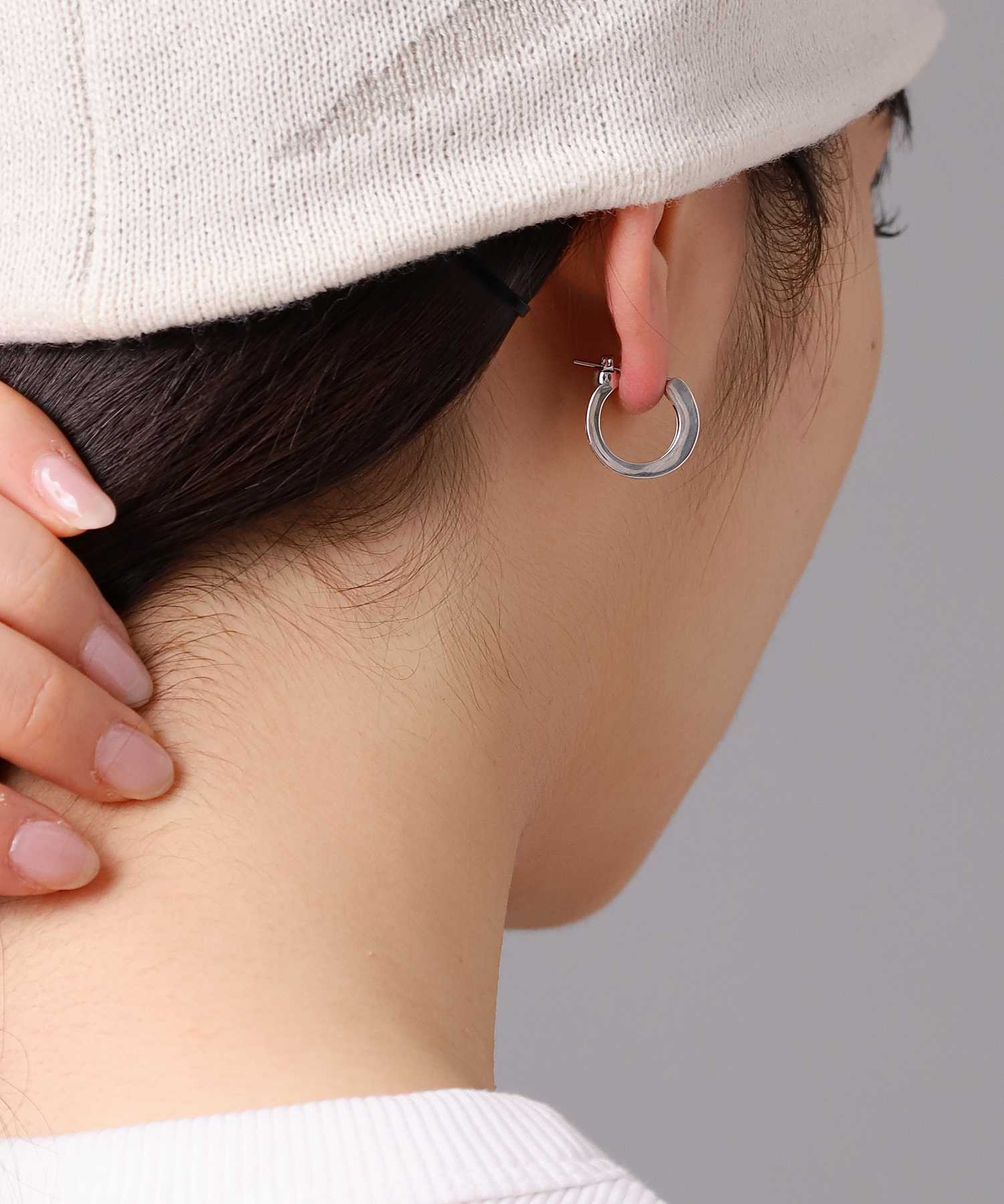 for Gift”クロッシングピアス/シティポップ“TYPE J”/シルバー925