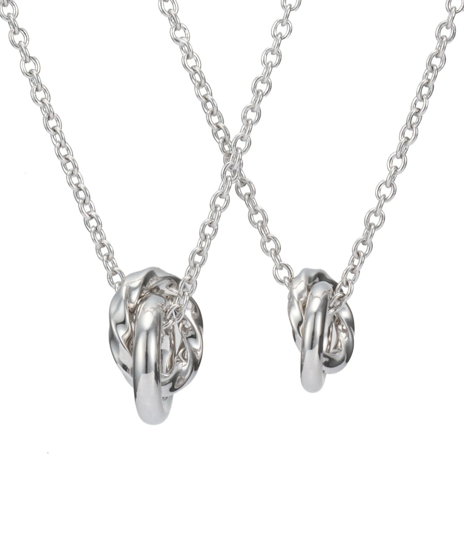 for Gift”ツイストダブルリングペアネックレス/シルバー925 | LION for Gift”ツイストダブルリングペアネックレス/シルバー925 | LION