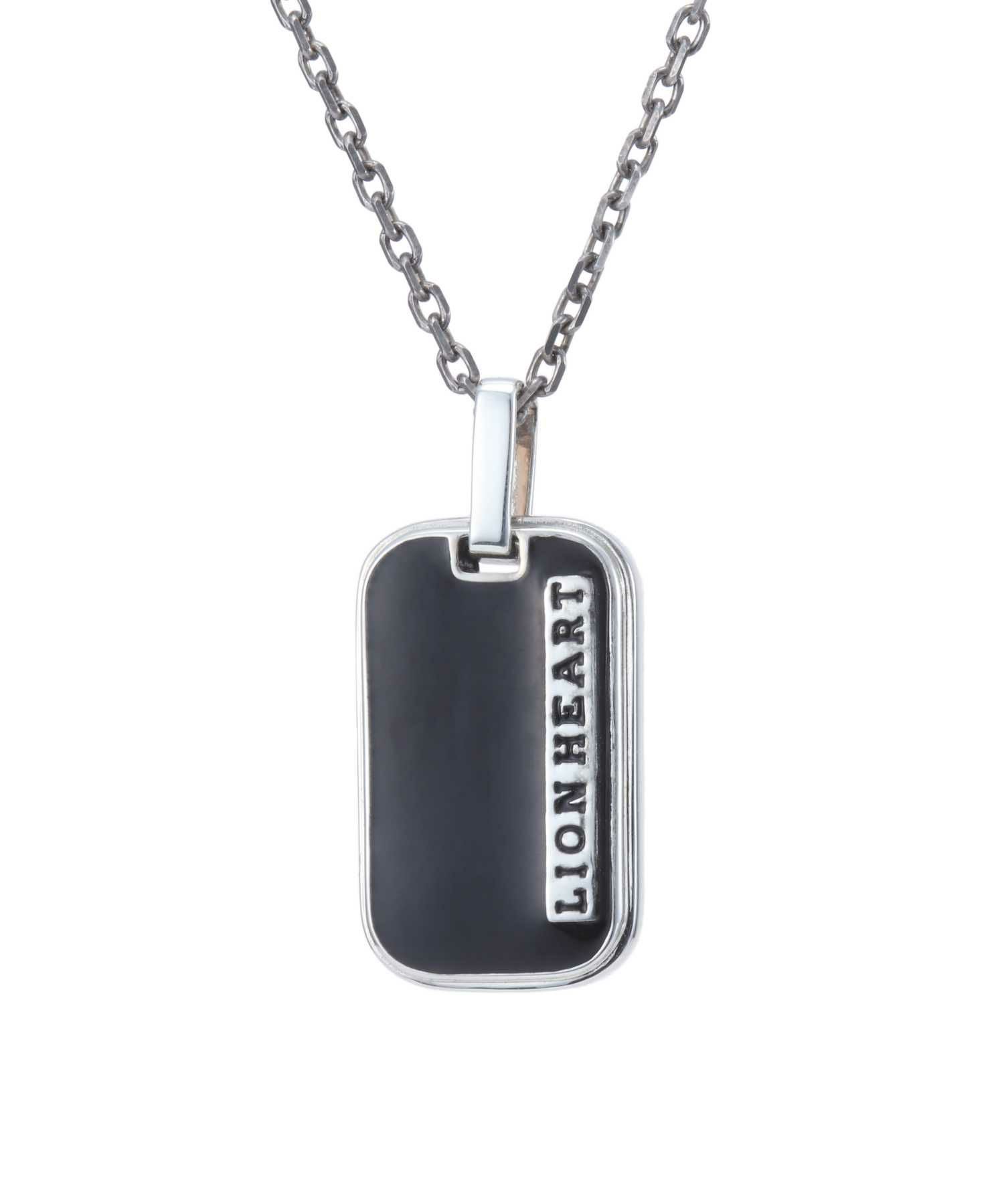 “for Gift”ブラックタグネックレス/シルバー925