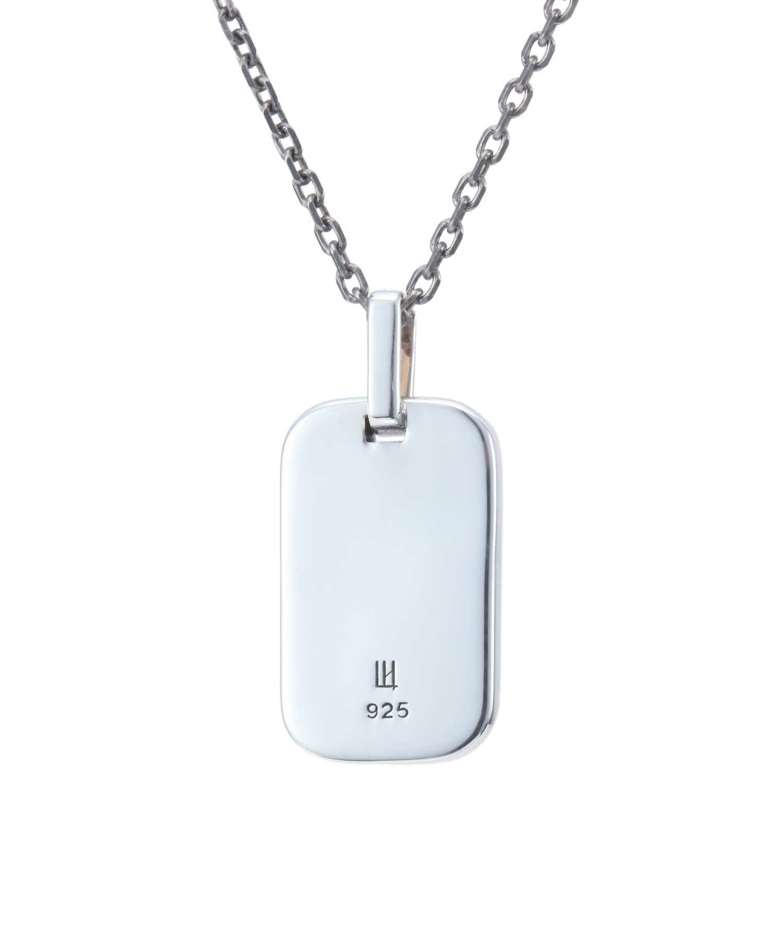 “for Gift”ブラックタグネックレス/シルバー925