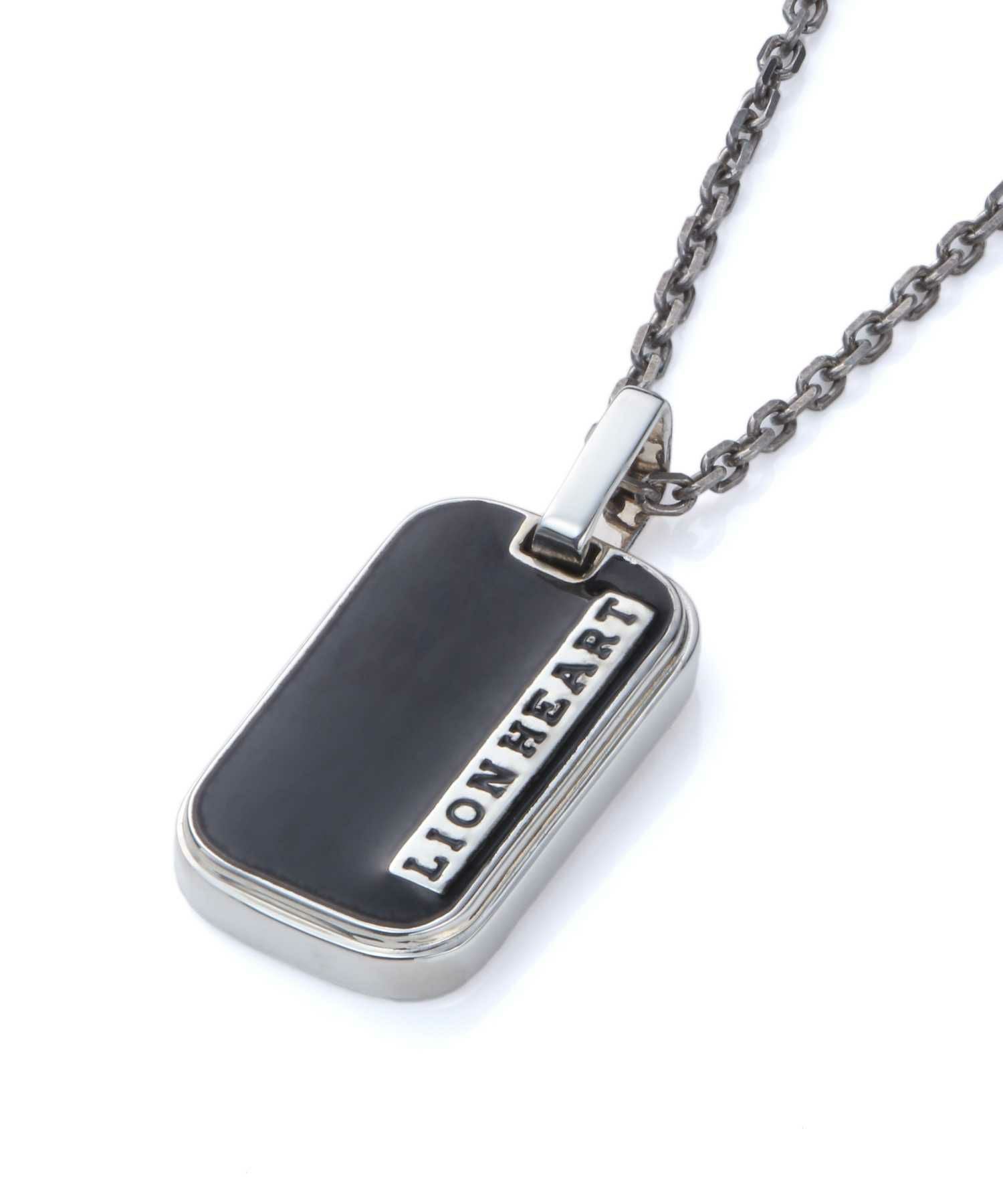 “for Gift”ブラックタグネックレス/シルバー925