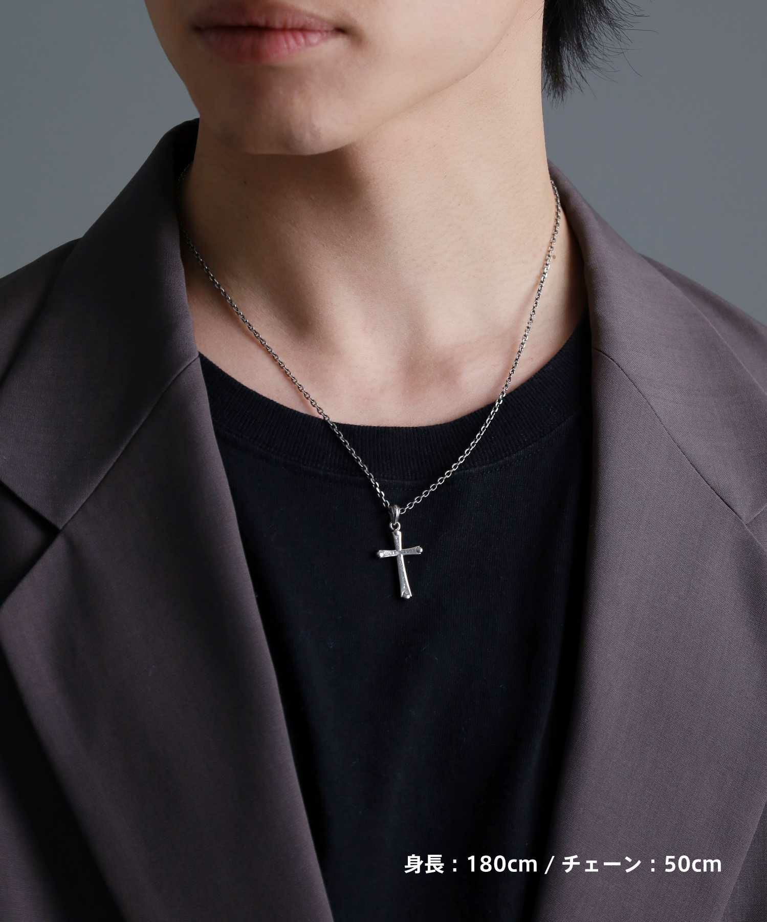 HOWL”スレンダークロウクロスネックレス/シルバー925 | LION HEART