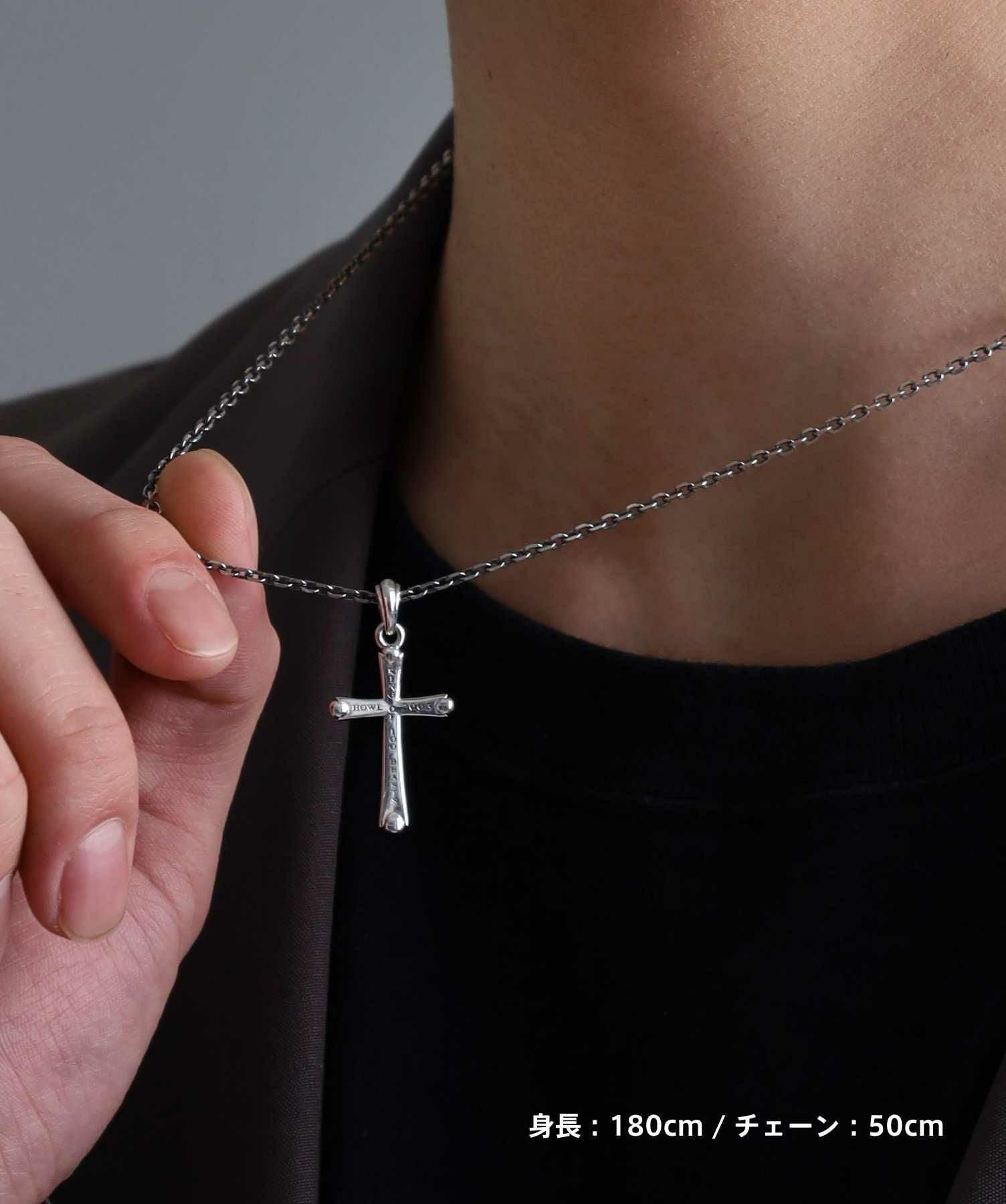 HOWL”スレンダークロウクロスネックレス/シルバー925 | LION HEART