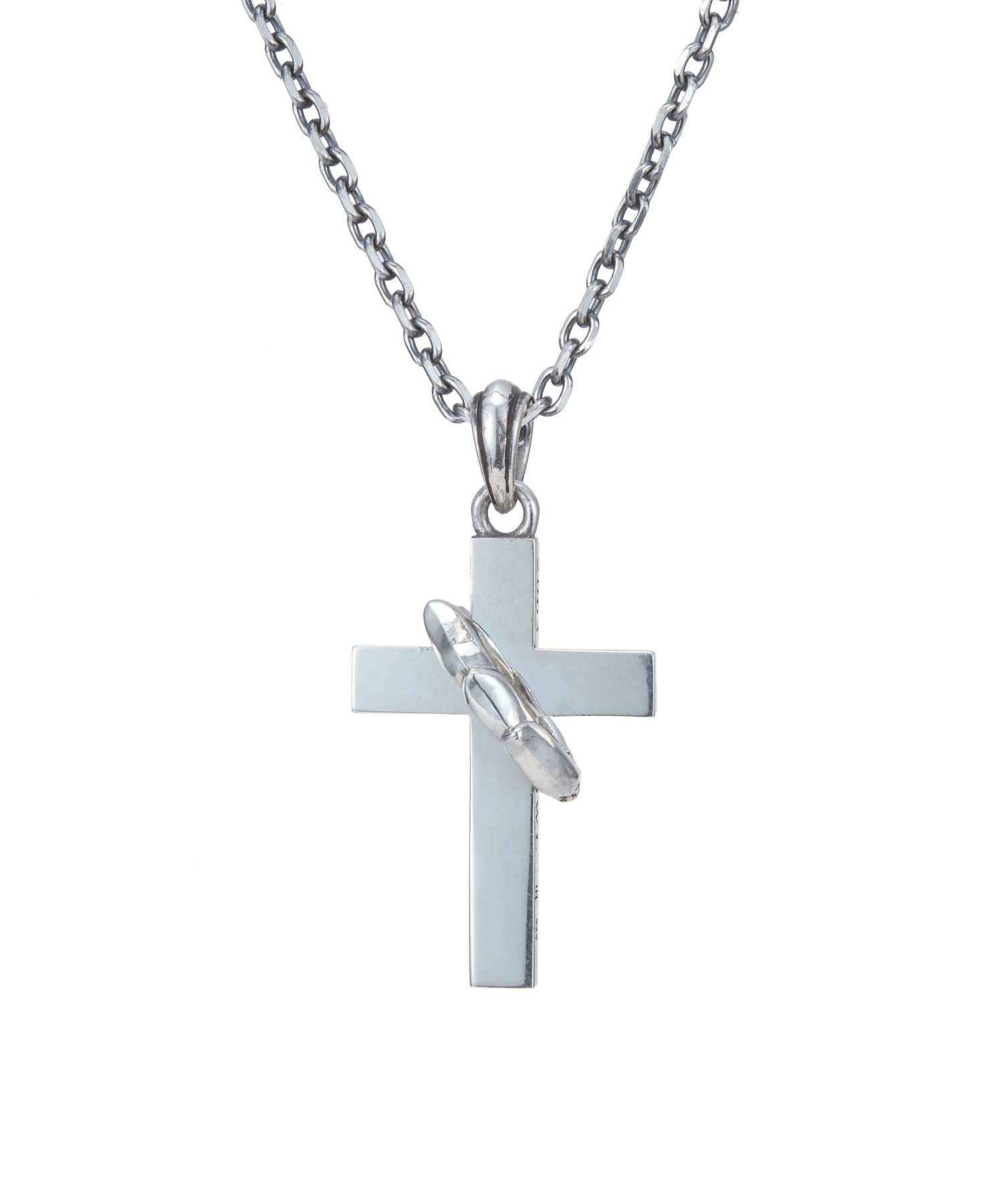 “HOWL”タテガミクロスネックレス/シルバー925