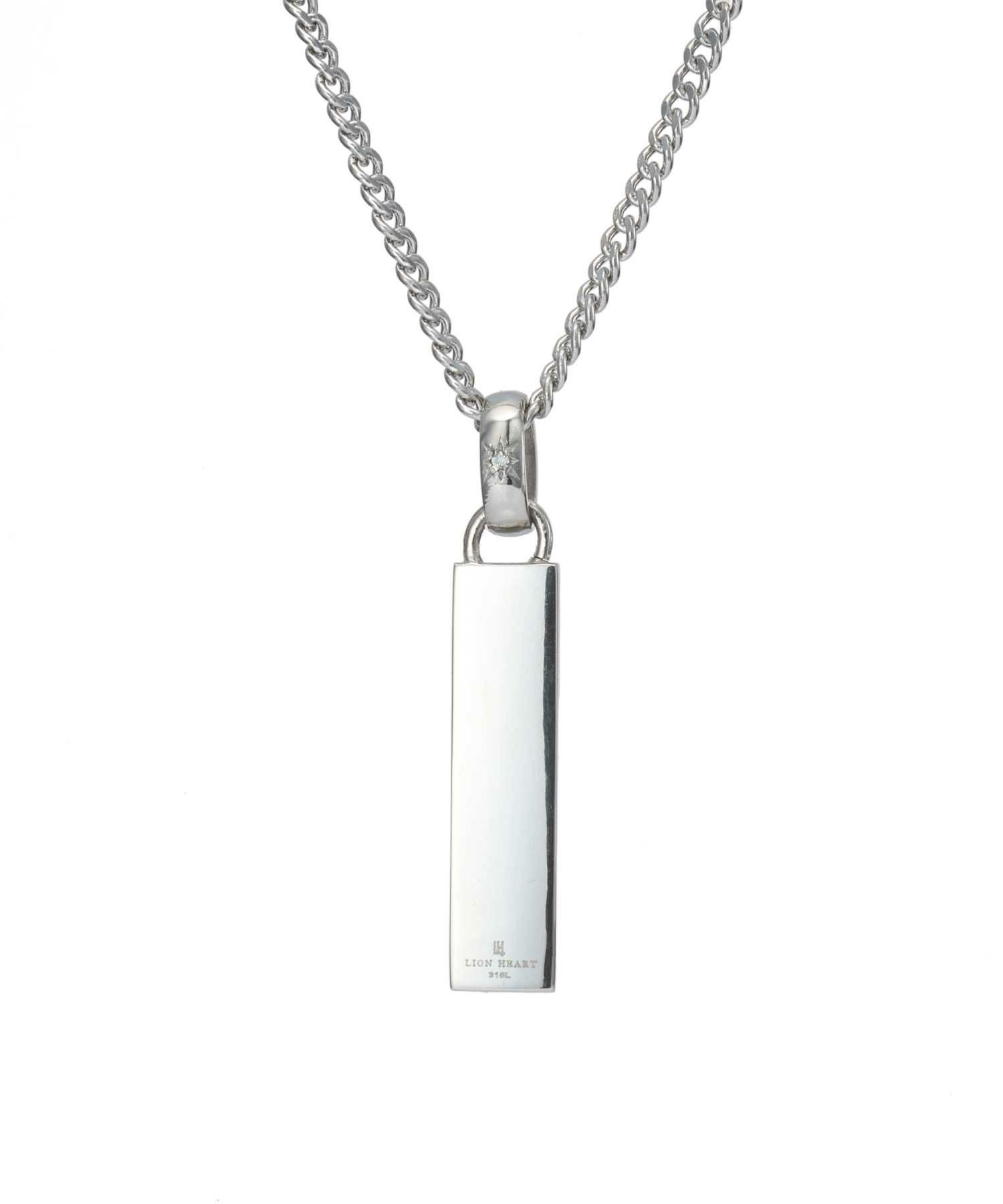 【ONLINE STORE 限定】“SAND”プレートネックレスネックレス（ダイヤモンドplus）/サージカルステンレス（金属アレルギー対応）