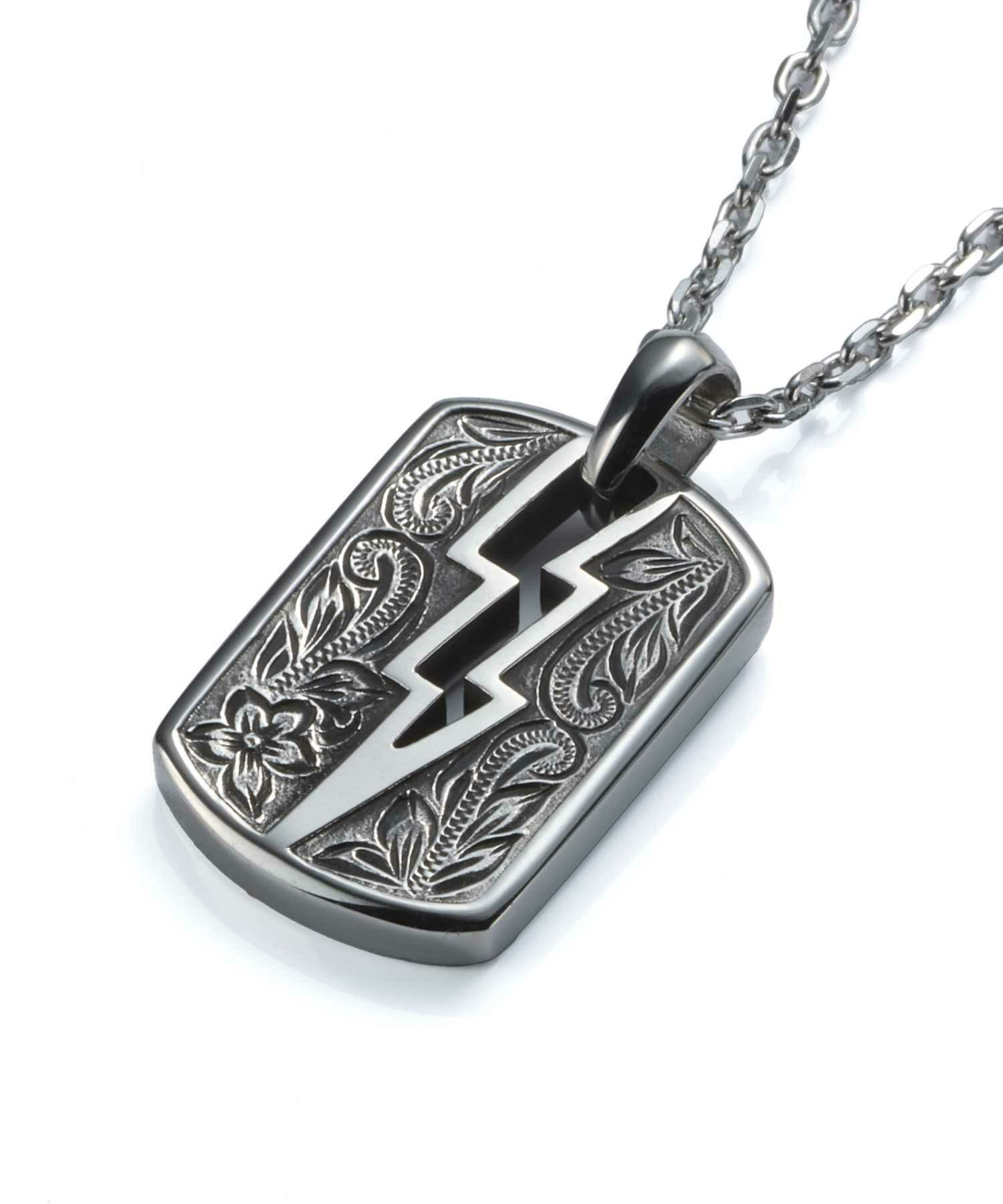 【限定展開】“HAWAIIAN”ネックレス/イナズマドッグタグ/サージカルステンレス（金属アレルギー対応）