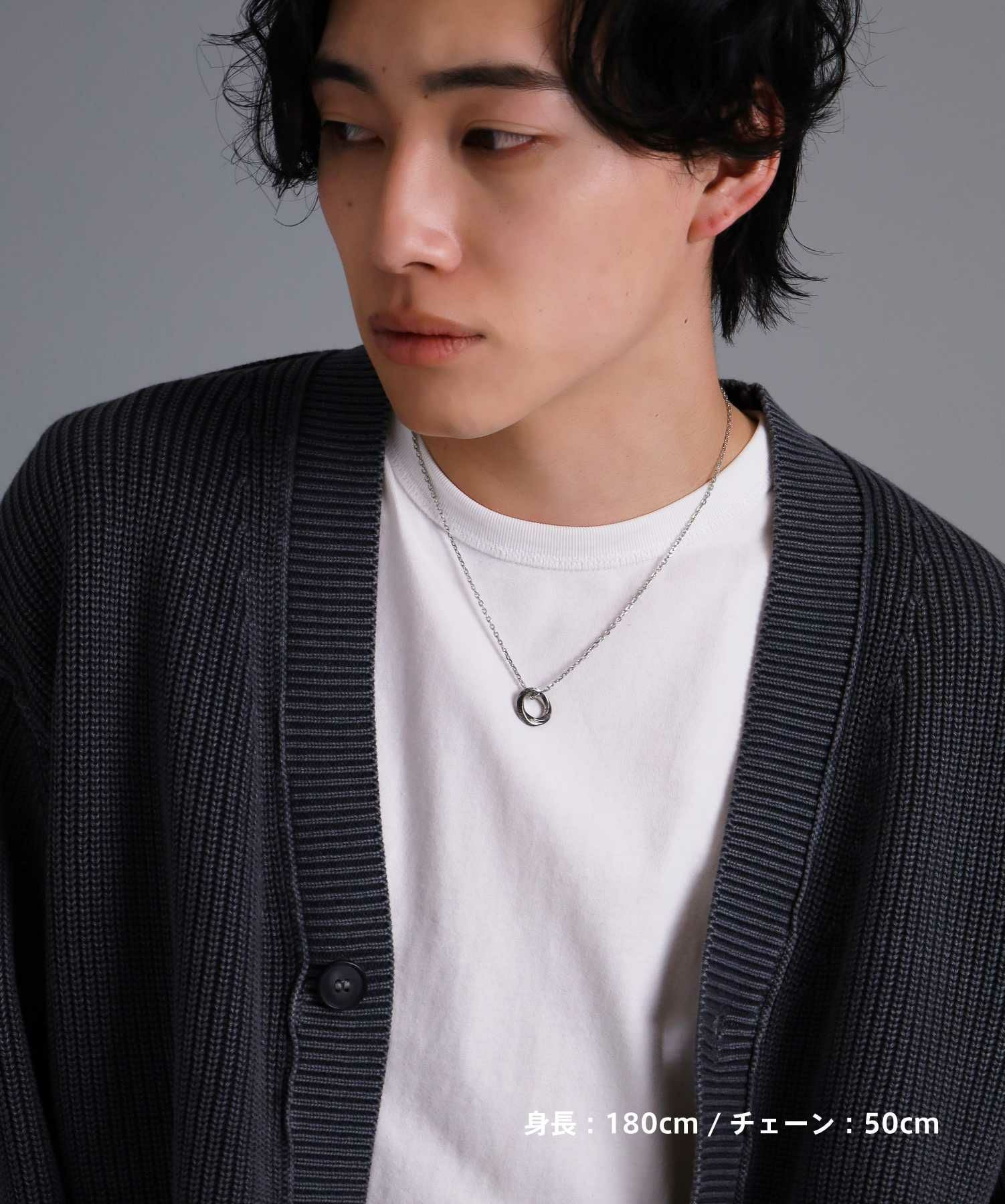 【限定展開】“HAWAIIAN”ネックレス/ツイストリング/サージカルステンレス（金属アレルギー対応）