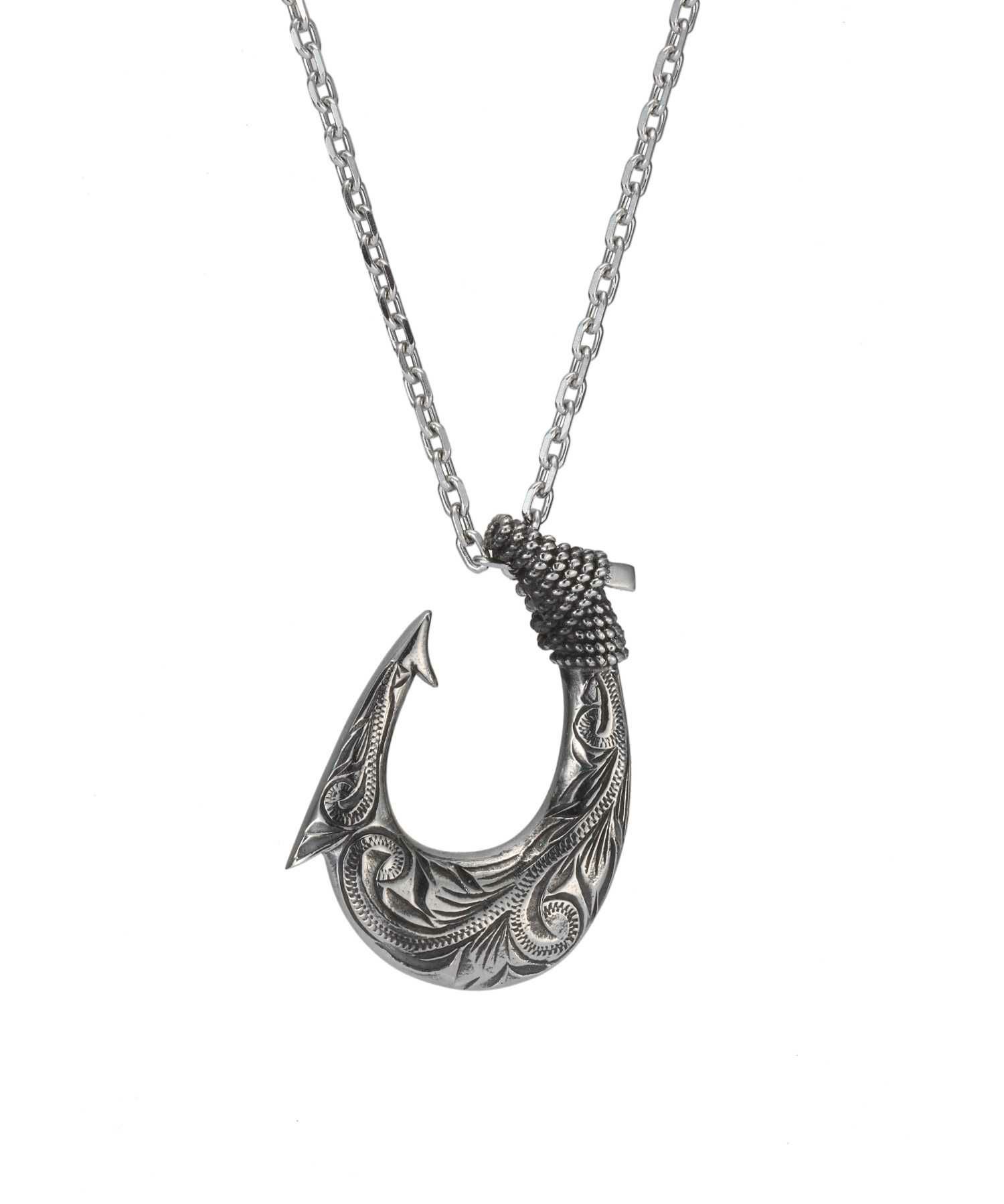 【限定展開】“HAWAIIAN”ネックレス/フィッシュフック/サージカルステンレス（金属アレルギー対応）