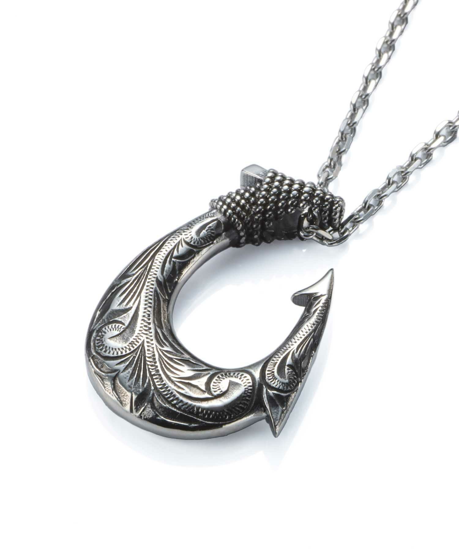 【限定展開】“HAWAIIAN”ネックレス/フィッシュフック/サージカルステンレス（金属アレルギー対応）