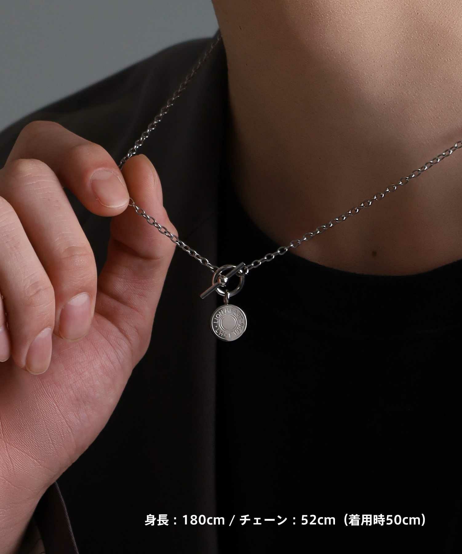【限定展開】“LH-1”ロゴチャームネックレス/サージカルステンレス（金属アレルギー対応）