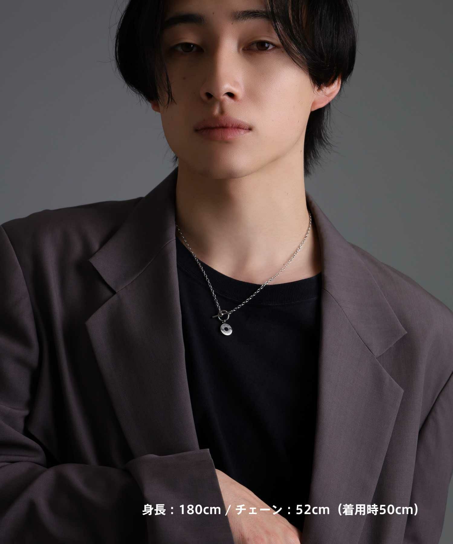 限定展開】“LH-1”ロゴチャームネックレス/サージカルステンレス（金属