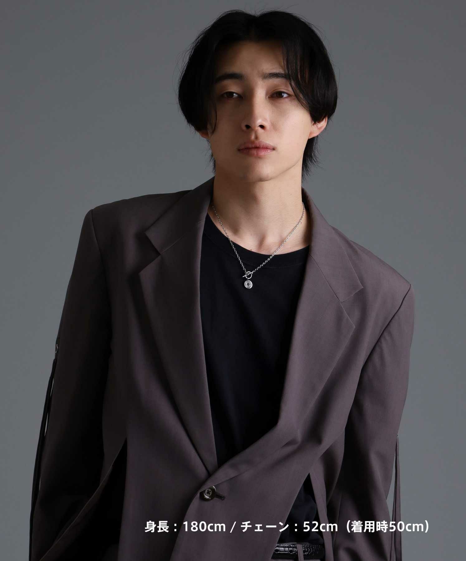 【限定展開】“LH-1”ロゴチャームネックレス/サージカルステンレス（金属アレルギー対応）