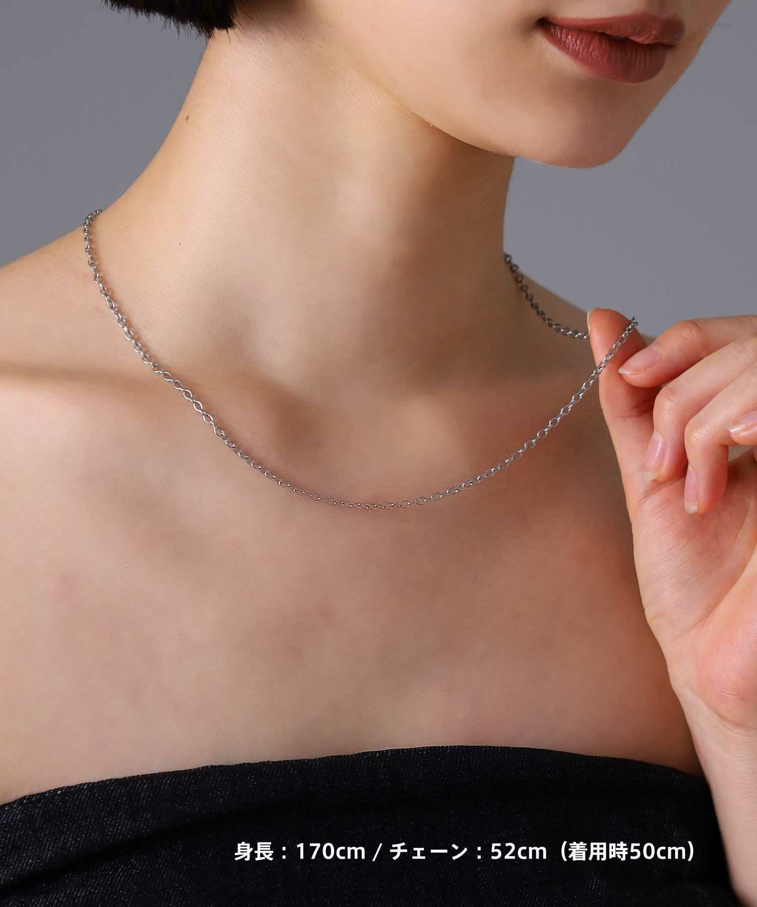 限定展開】“LH-1”ロゴチャームネックレス/サージカルステンレス（金属