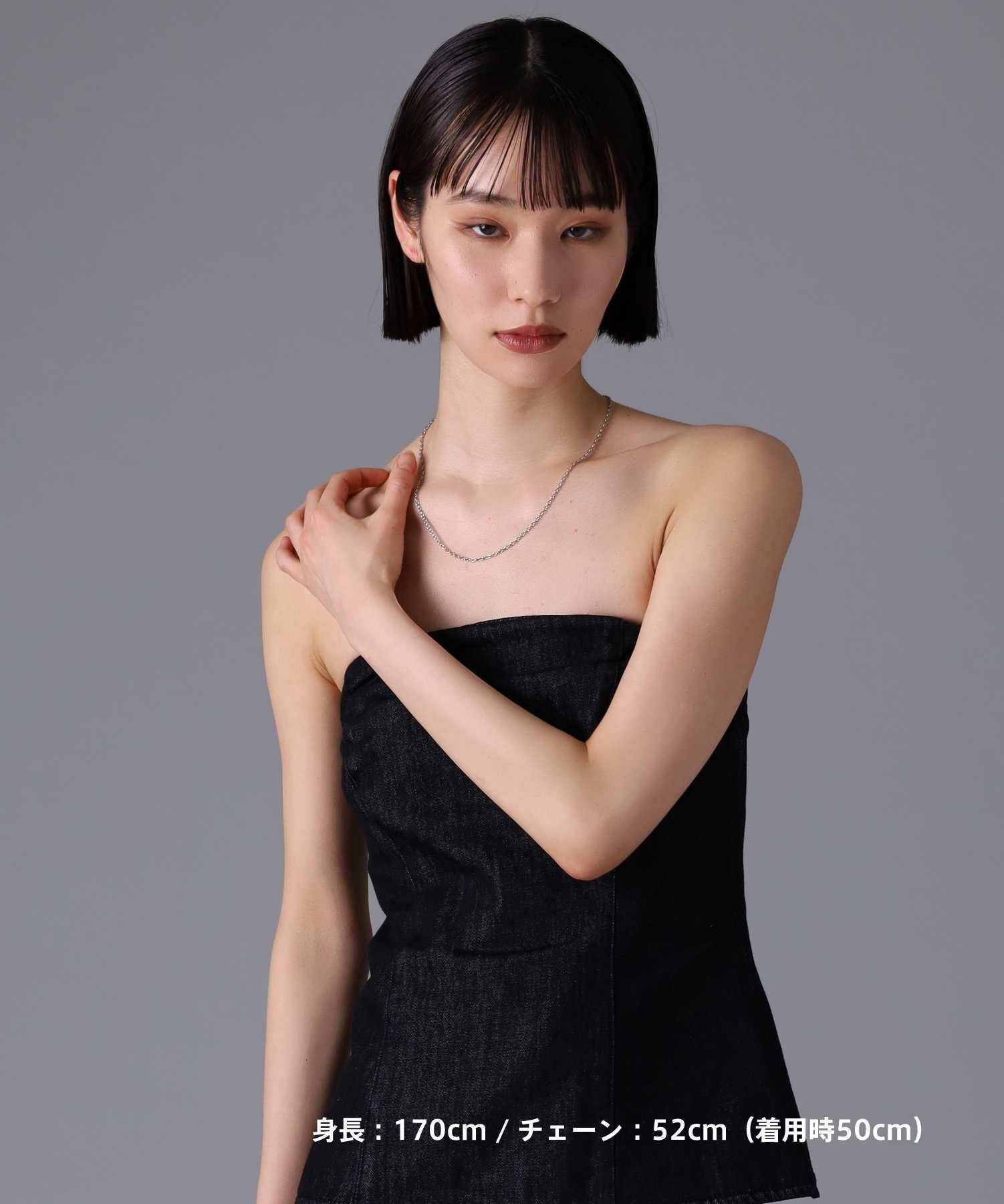 【限定展開】“LH-1”ロゴチャームネックレス/サージカルステンレス（金属アレルギー対応）