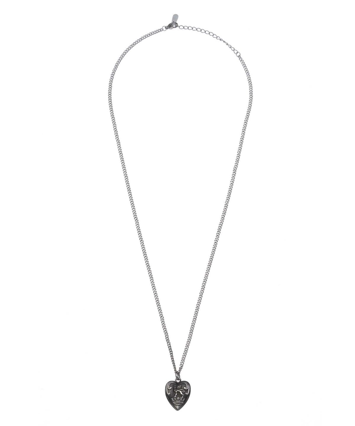 【限定展開】“LH-1”パフィーハートネックレス/サージカルステンレス（金属アレルギー対応）